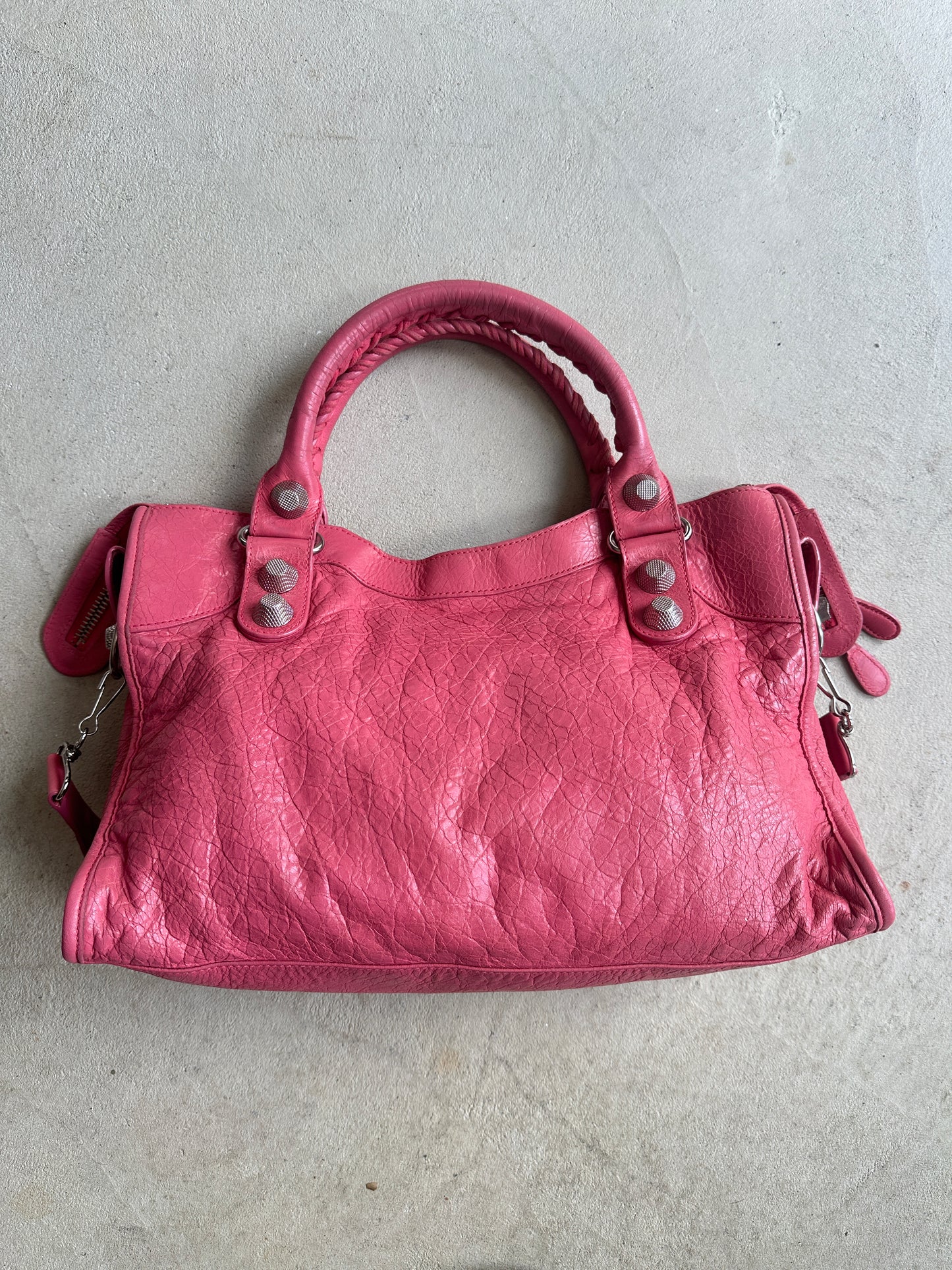 Vintage Pink Balenciaga City Bag