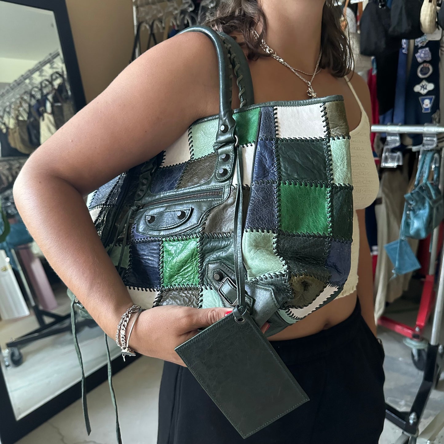 Vintage Balenciaga Patchwork Sunday City Bag