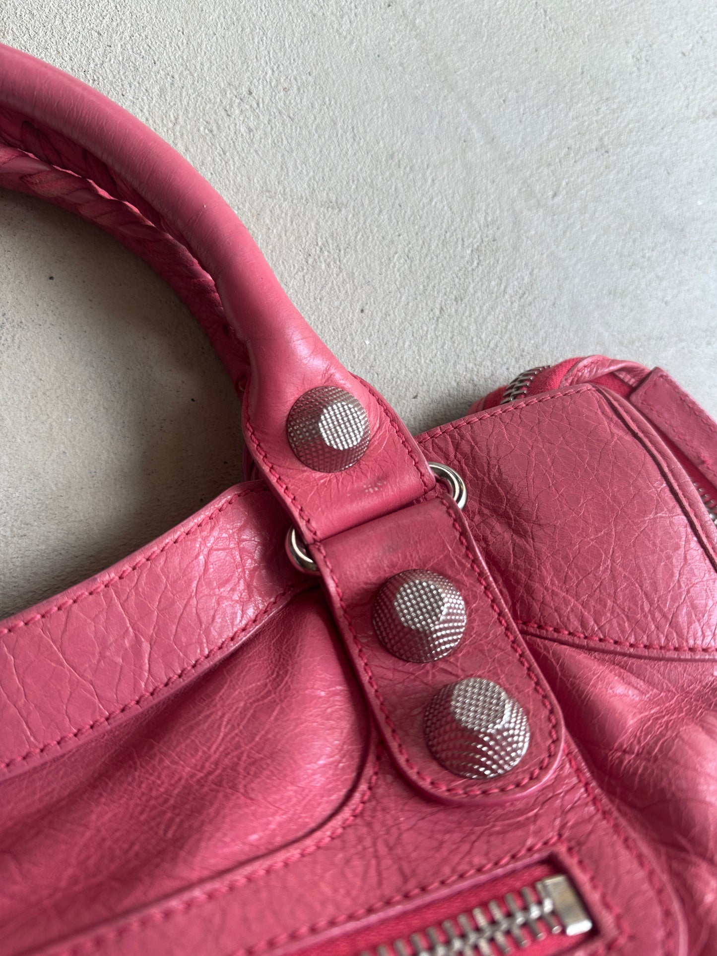 Vintage Pink Balenciaga City Bag