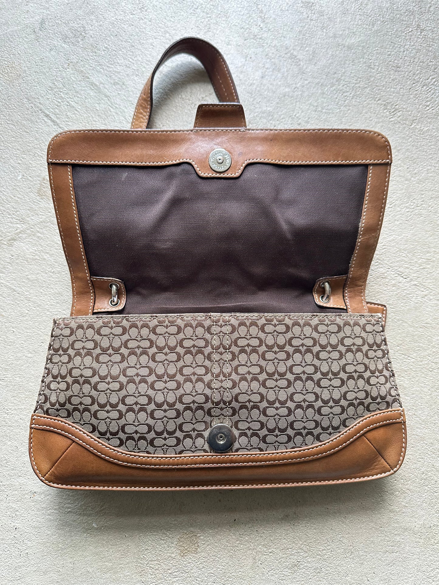 Vintage Y2K Coach Tan Mini Soho Style Shoulder Bag