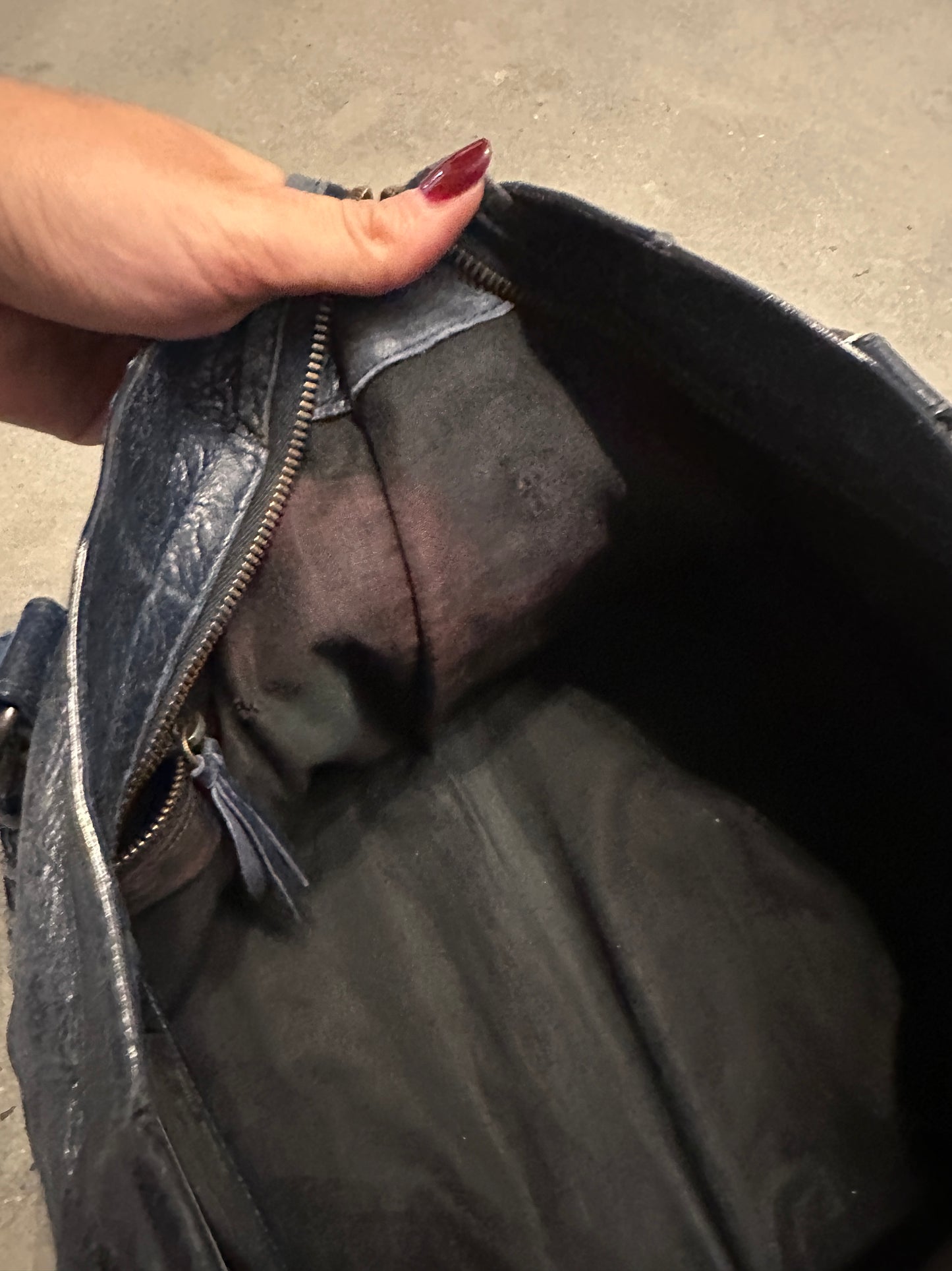 Vintage Navy Balenciaga City Bag