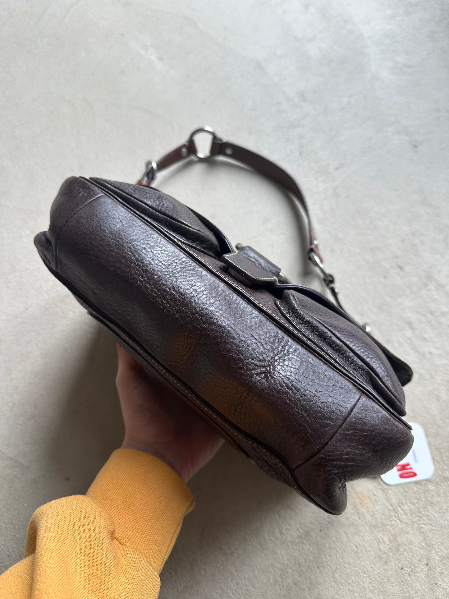 Vintage Y2K Coach Brown Square Soho Style Leather Shoulder Bag