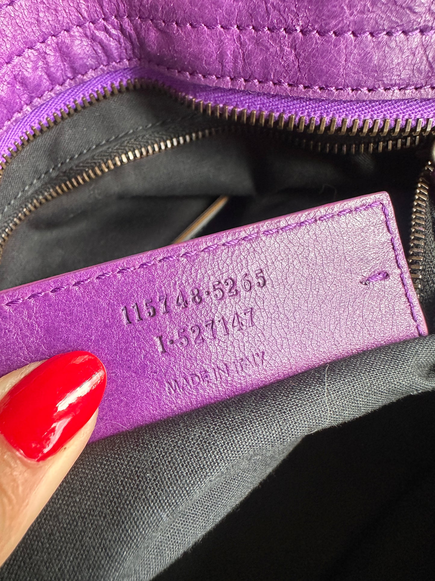 Vintage Violet Purple Balenciaga City Bag