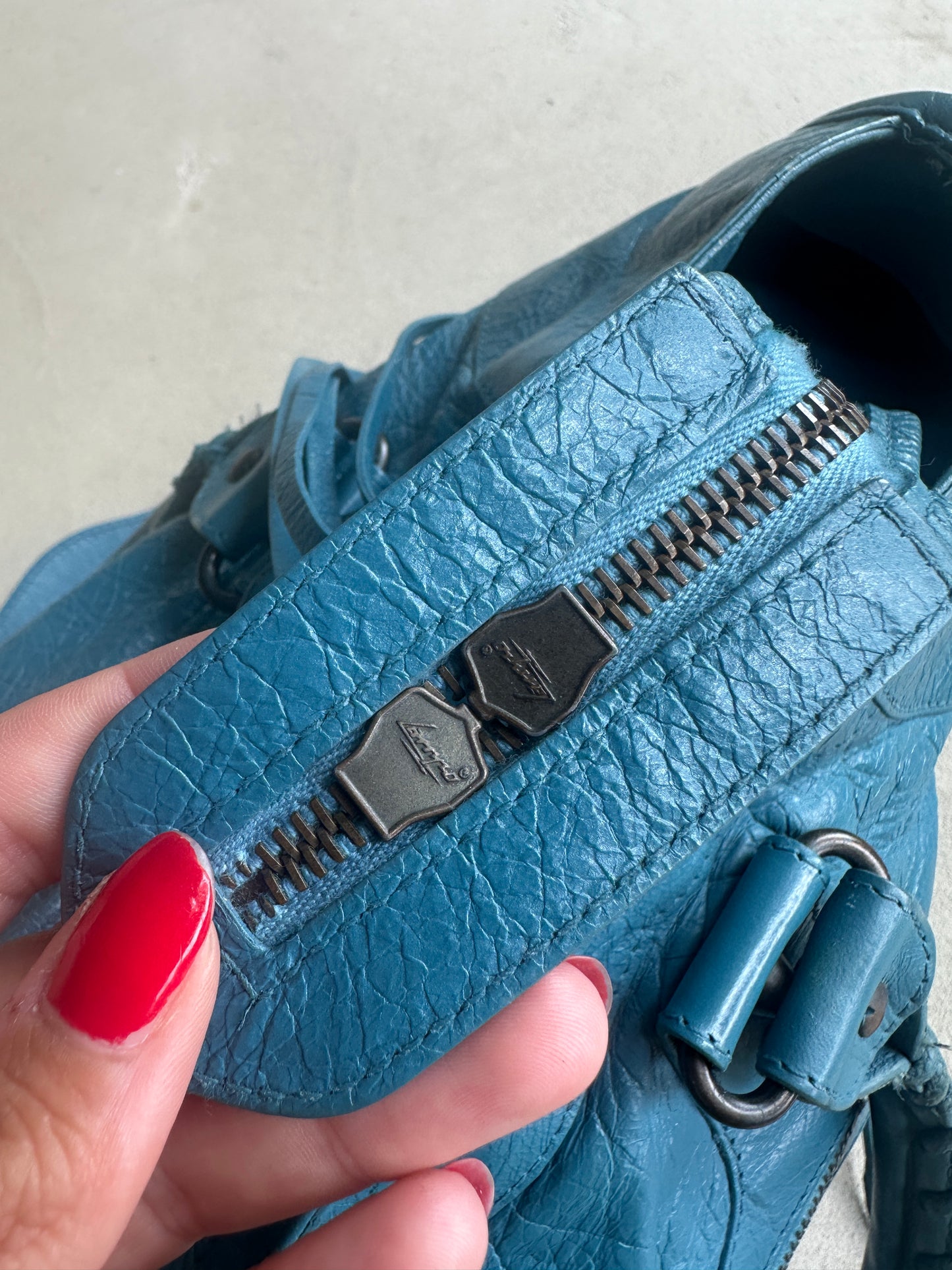 Vintage Balenciaga Blue Part Time Bag