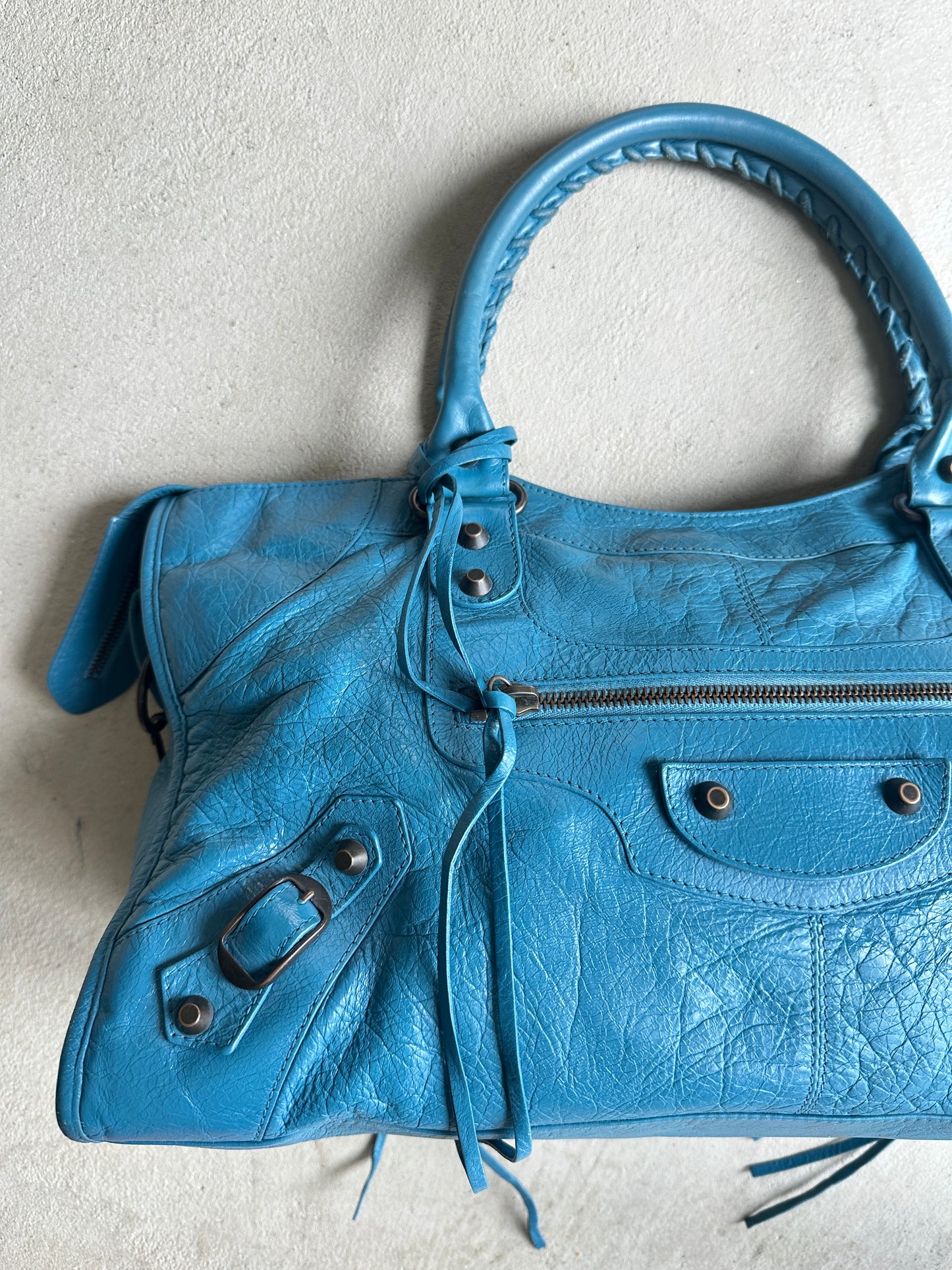 Vintage Balenciaga Blue Part Time Bag