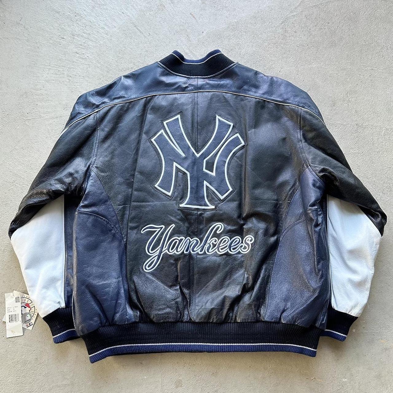 Vintage New York Yankees Leather Jacket - XL