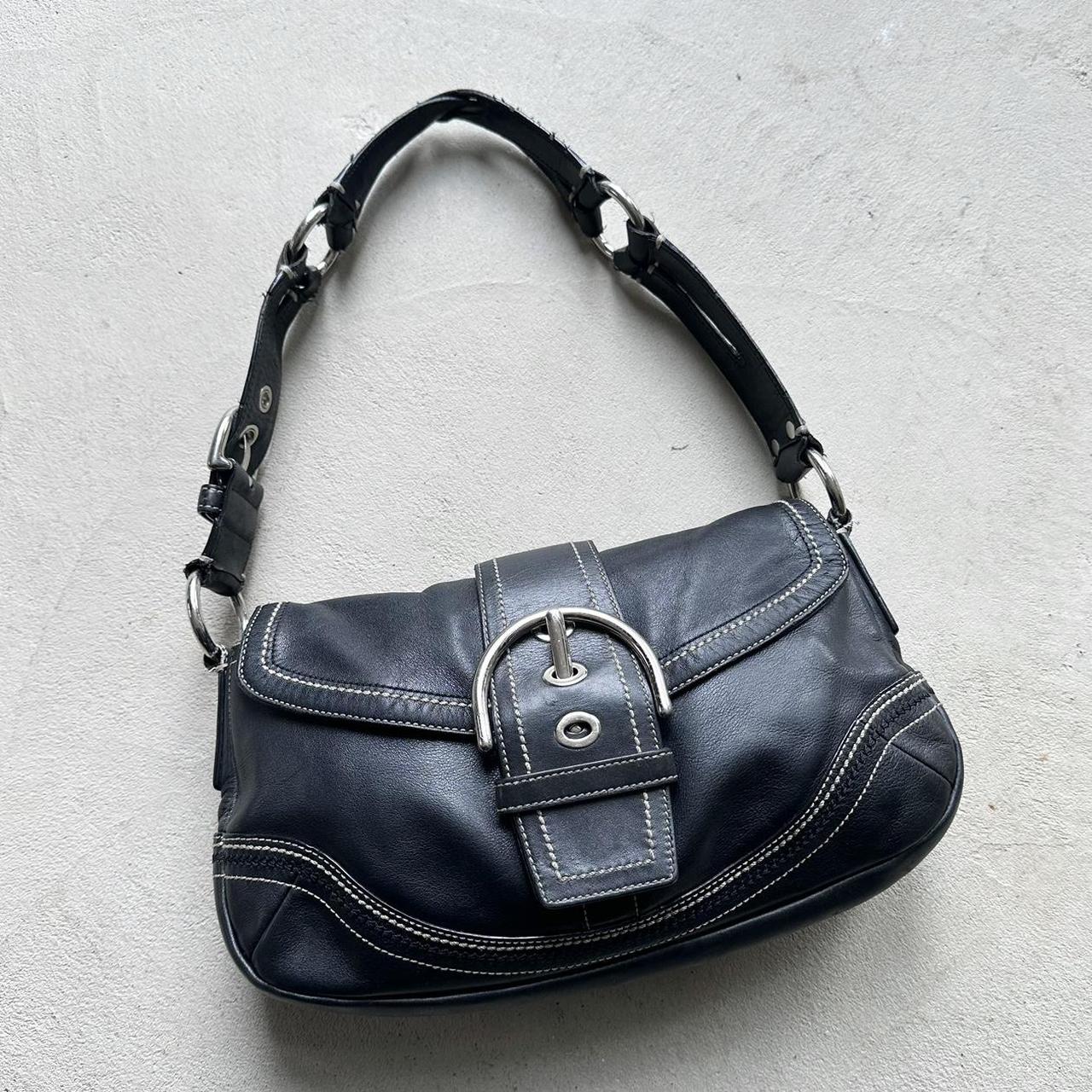 Coach black leather soho outlet hobo bag