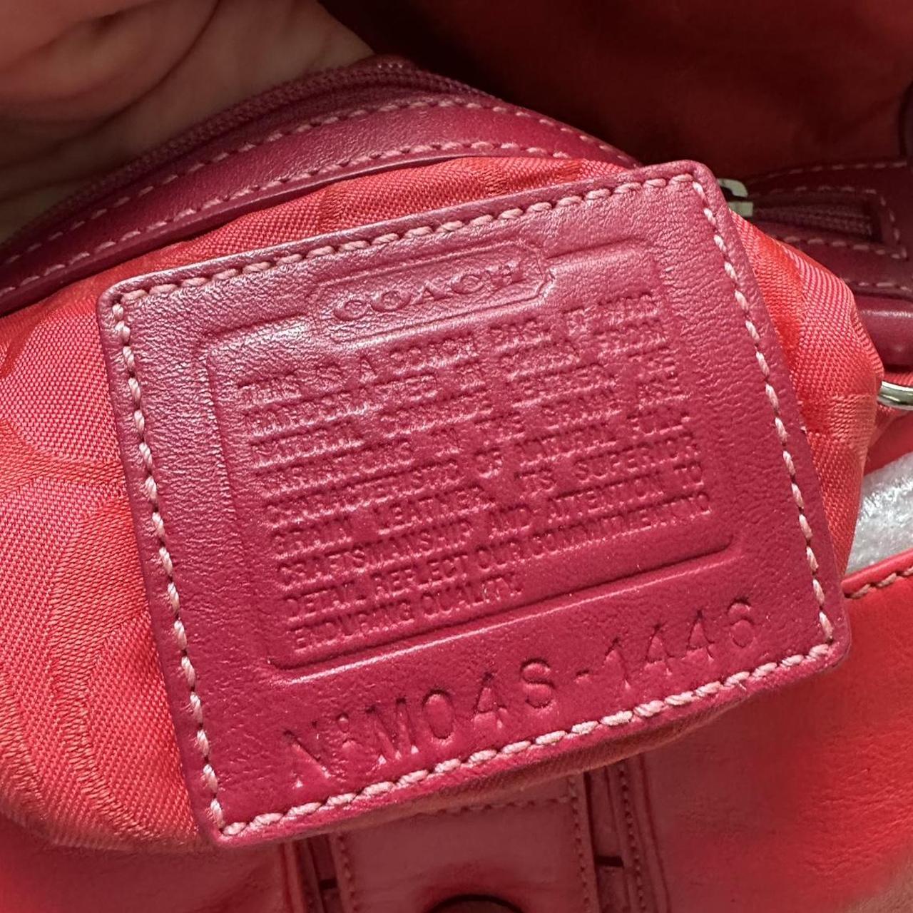 Vintage Y2K Coach Red Mini Leather Square Soho Shoulder Bag
