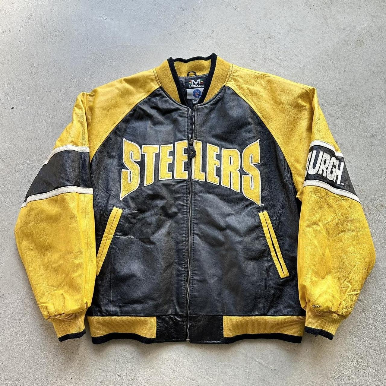 Vintage Pittsburgh Steelers outlet leather jacket