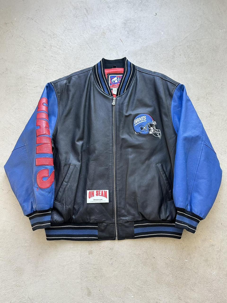 Vintage NFL New York Giants Leather Jacket - XL