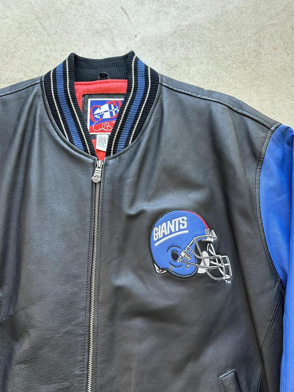 Vintage NFL New York Giants Leather Jacket - XL