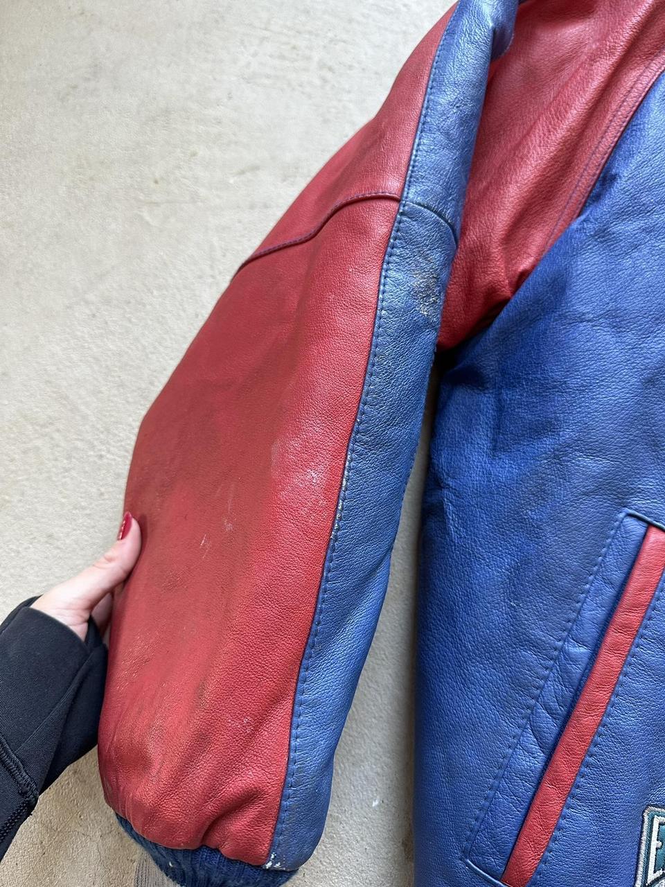 Vintage NHL New York Rangers Leather Jacket - M