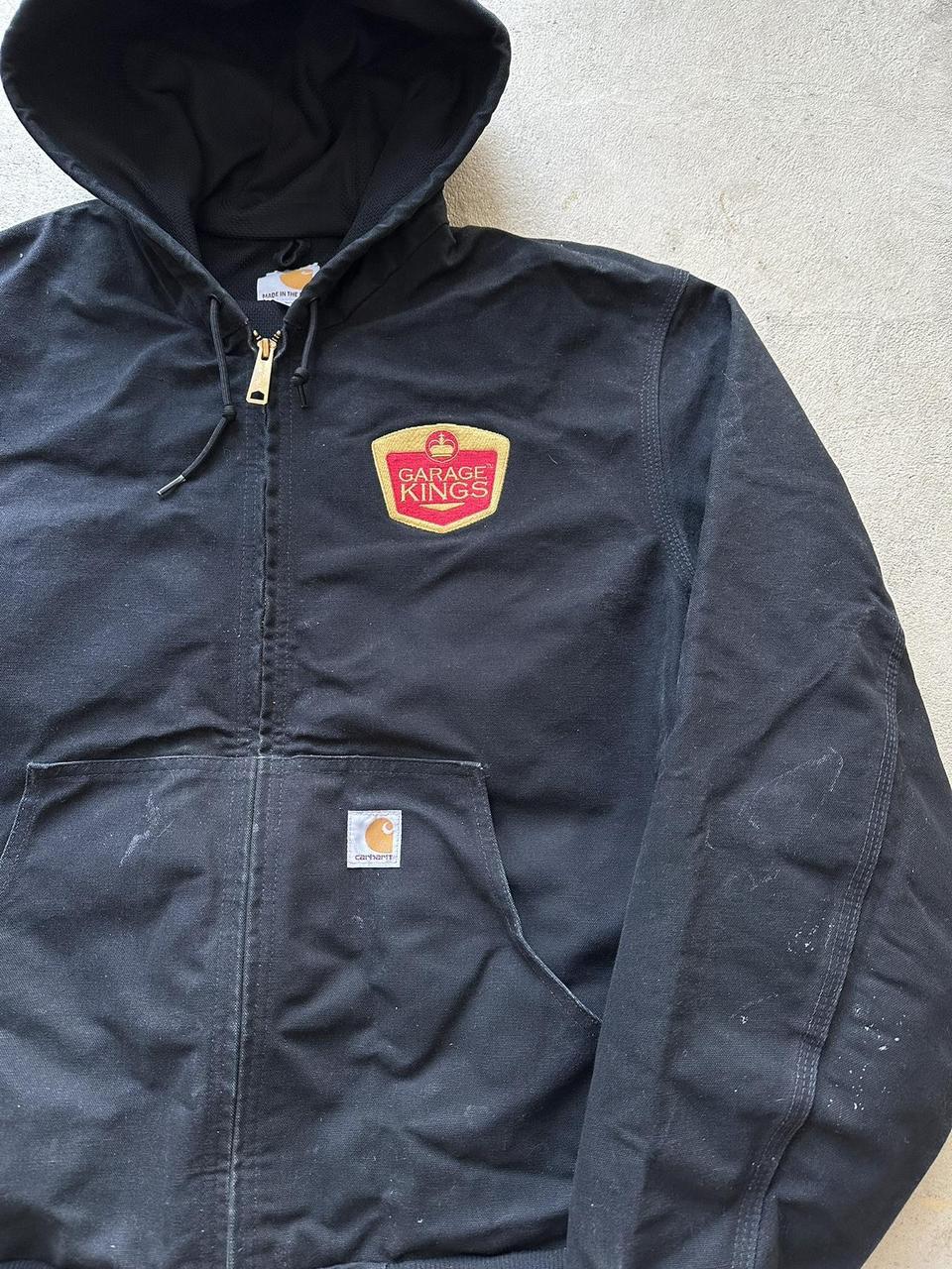 Vintage Carhartt Black Hooded Jacket - L