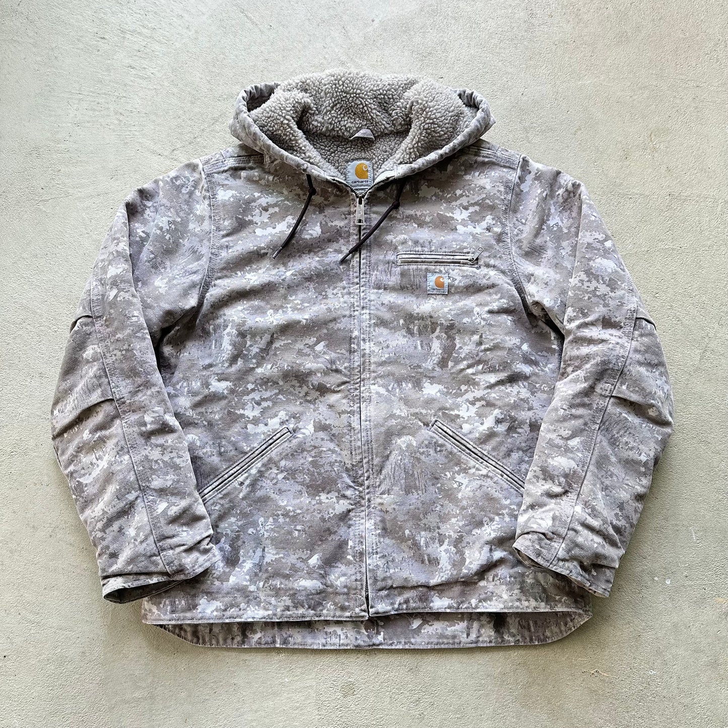 Vintage Carhartt Camo Hooded Jacket - S