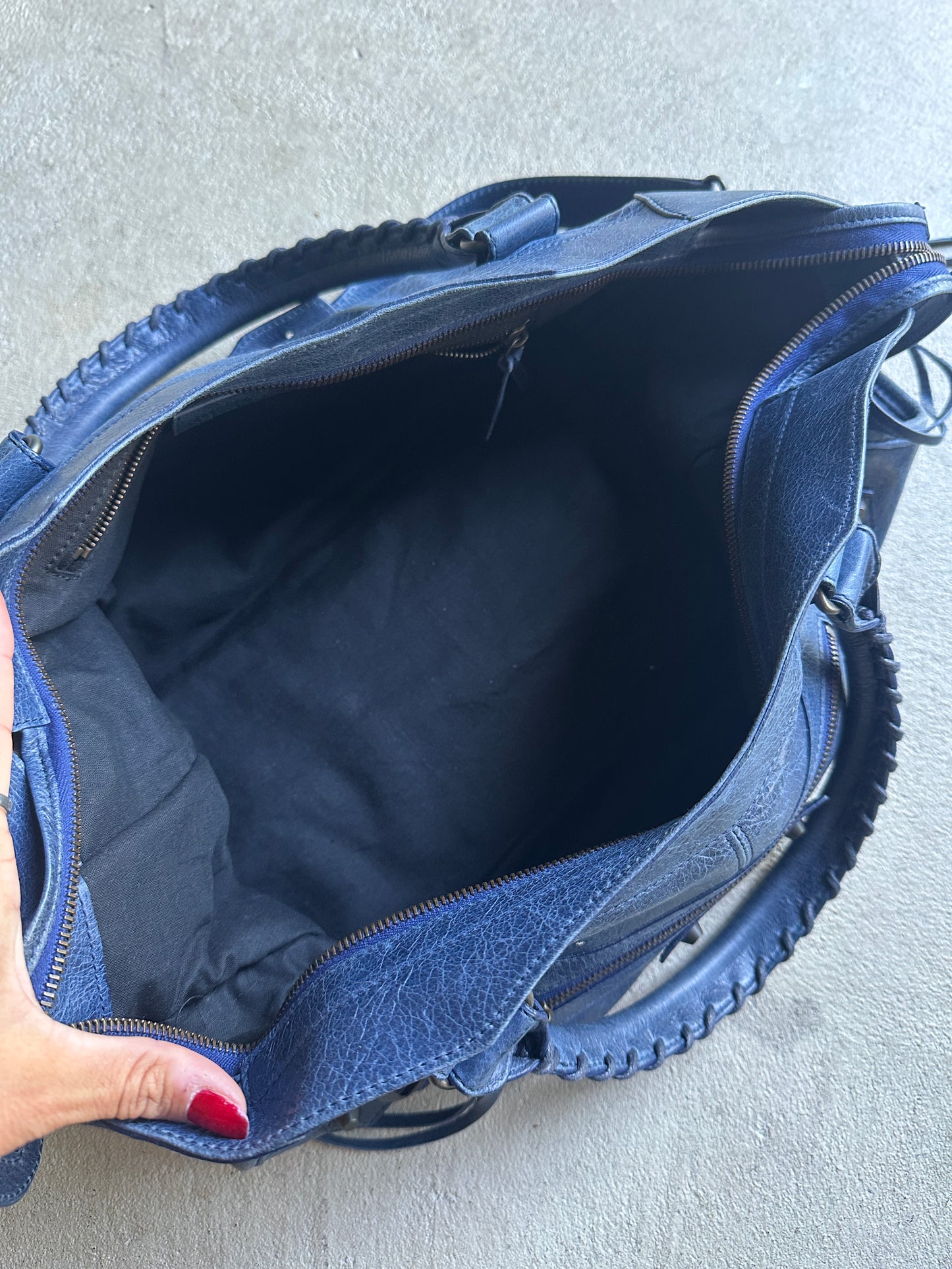Vintage Balenciaga Blue Part Time Bag