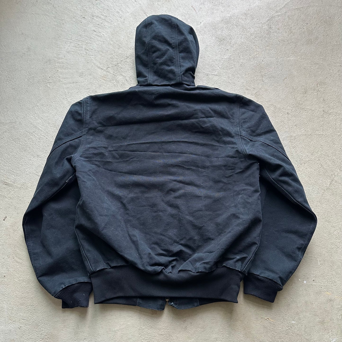 Vintage Carhartt Black Hooded Jacket - S