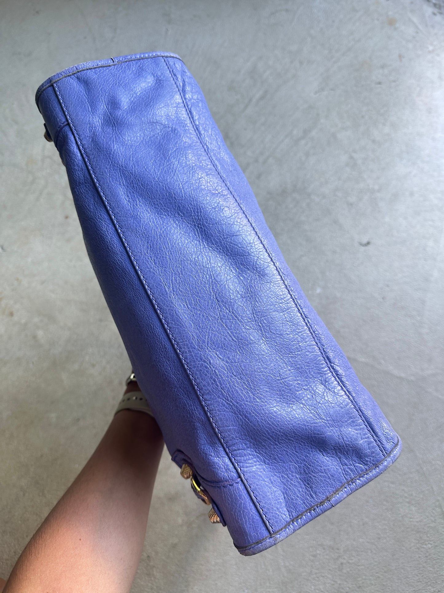 Vintage Light Purple Balenciaga City Bag