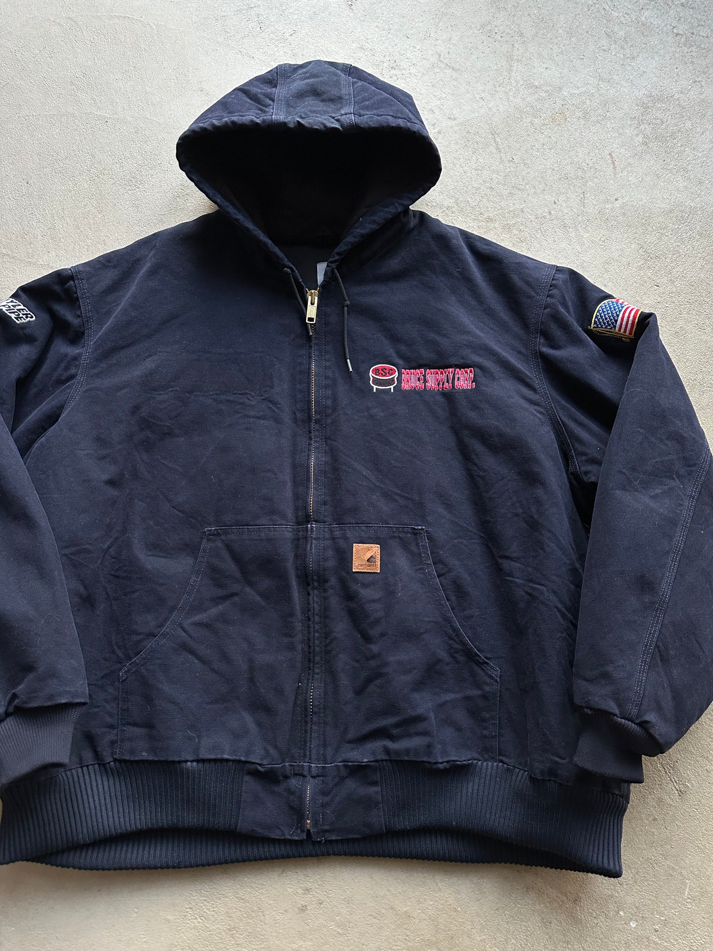 Vintage Navy Carhartt Work Jacket - XXL