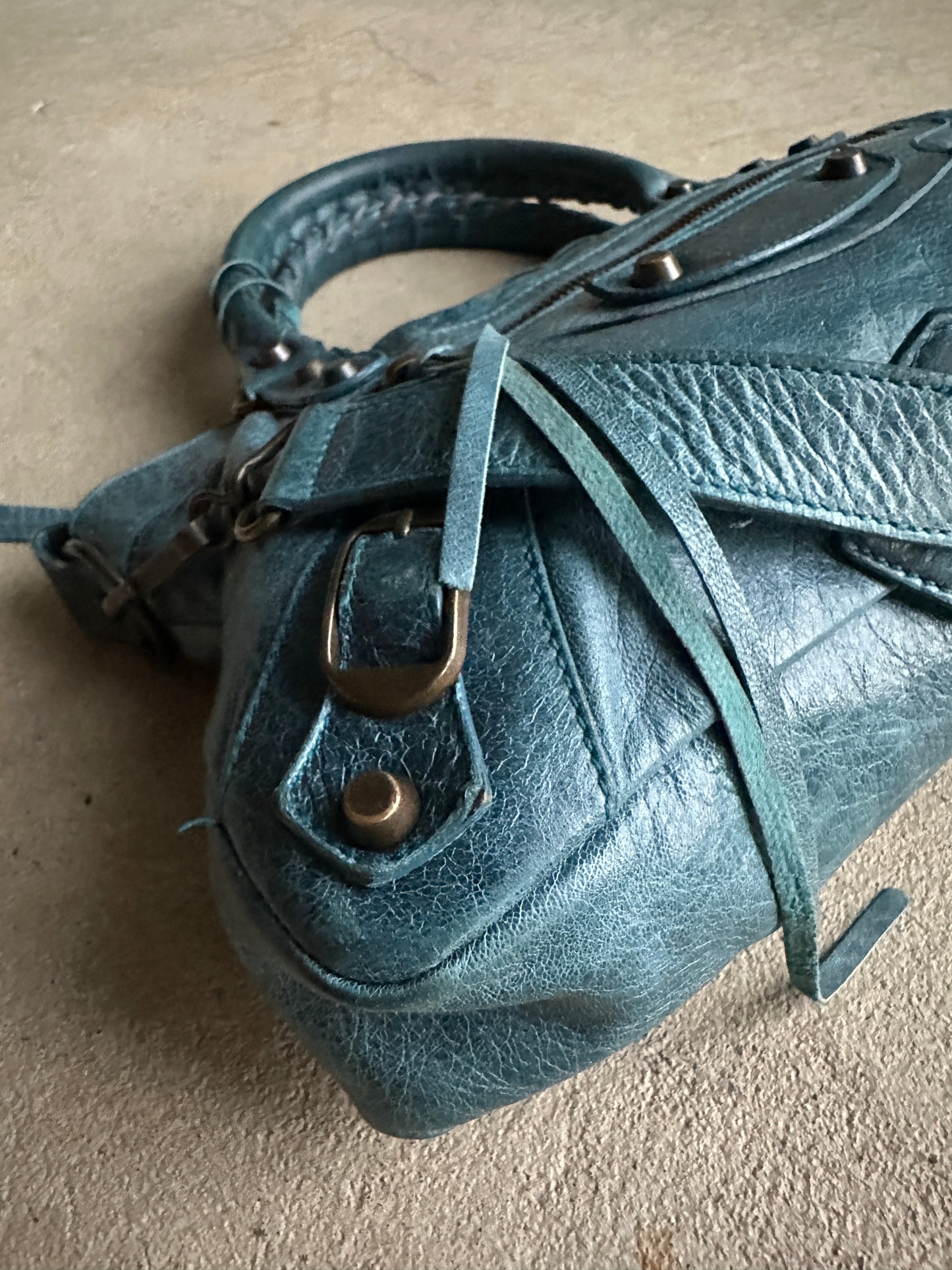 Vintage Balenciaga Blue First (Small City) Bag