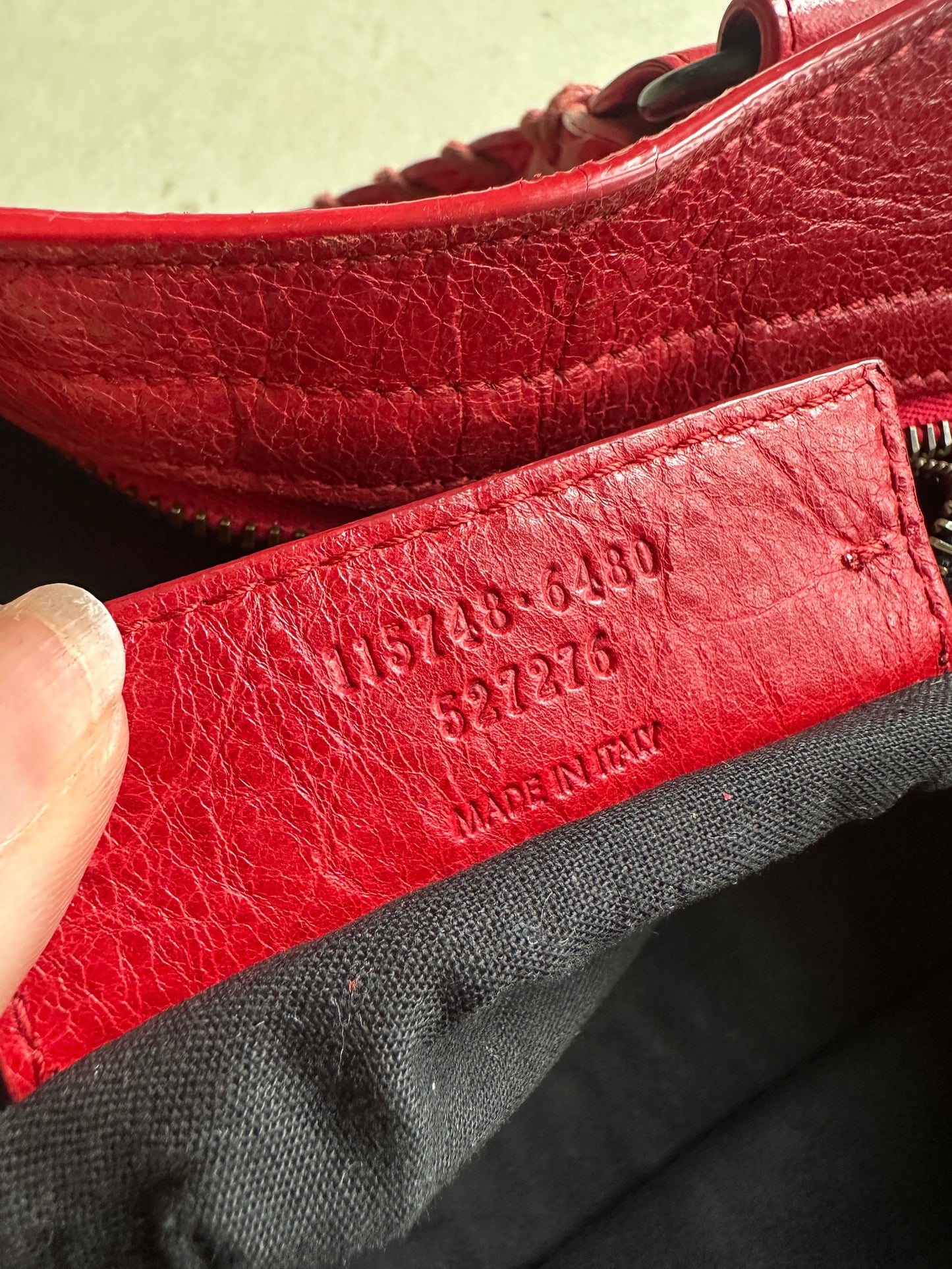 Vintage Red Balenciaga City Bag