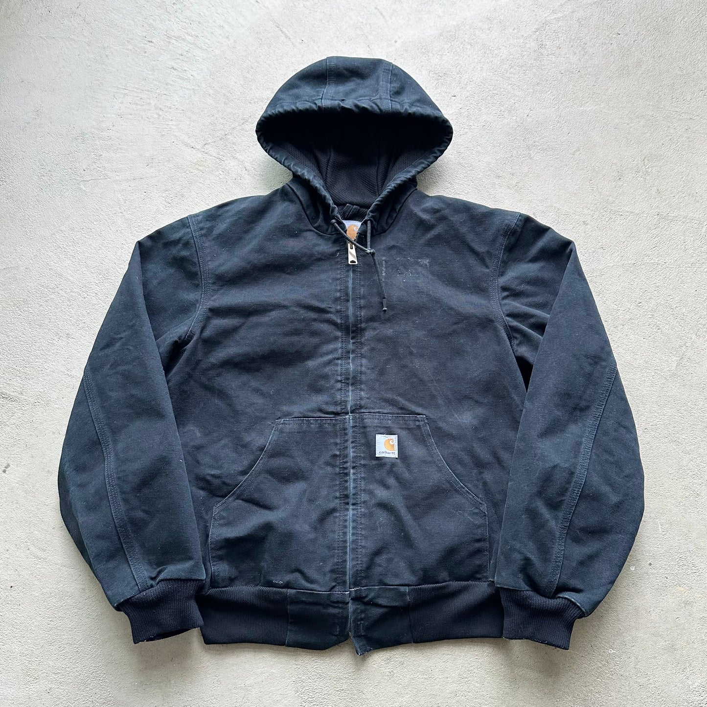 Vintage Carhartt Black Hooded Jacket - S