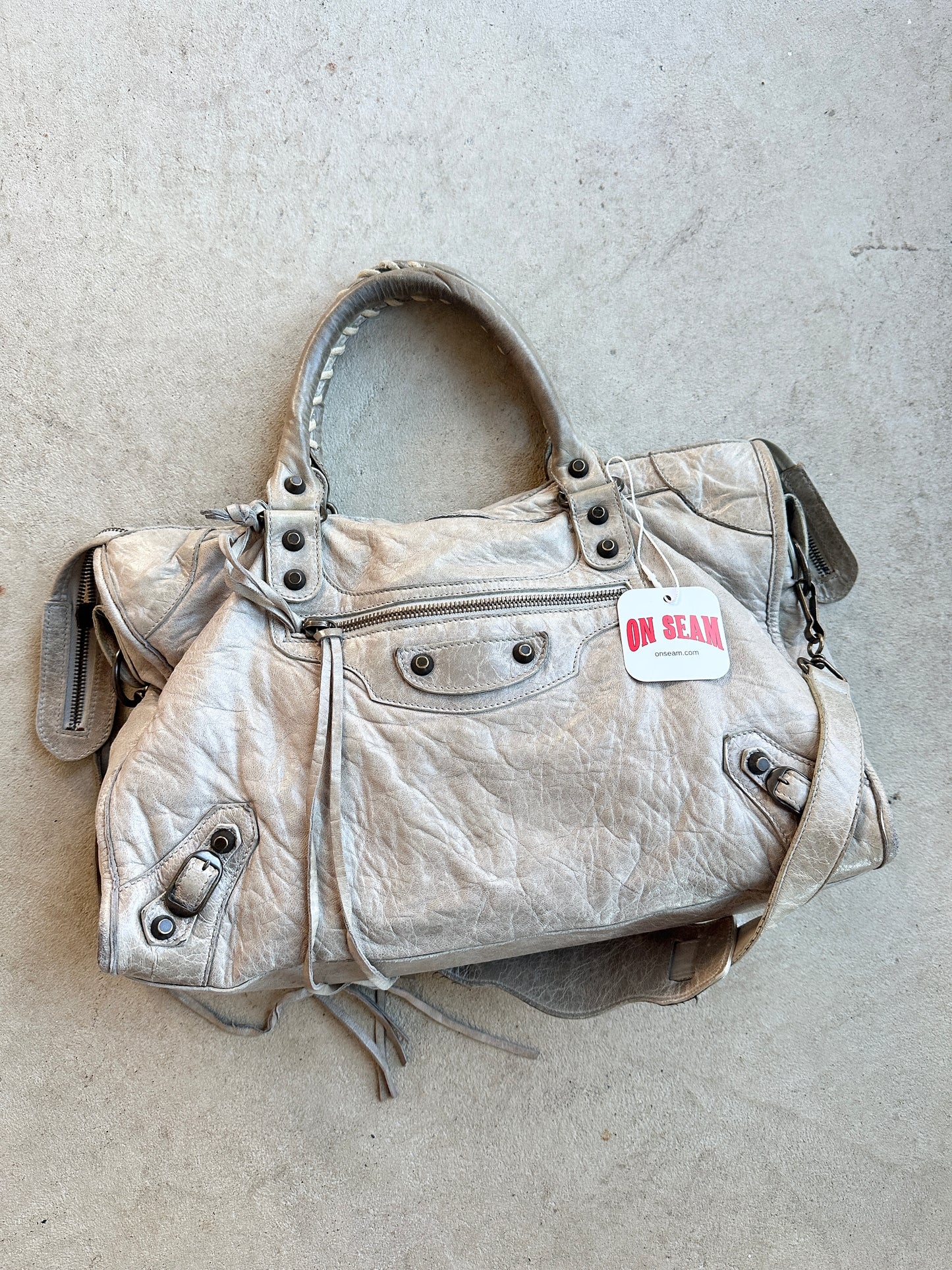 Vintage Grey Balenciaga City Bag