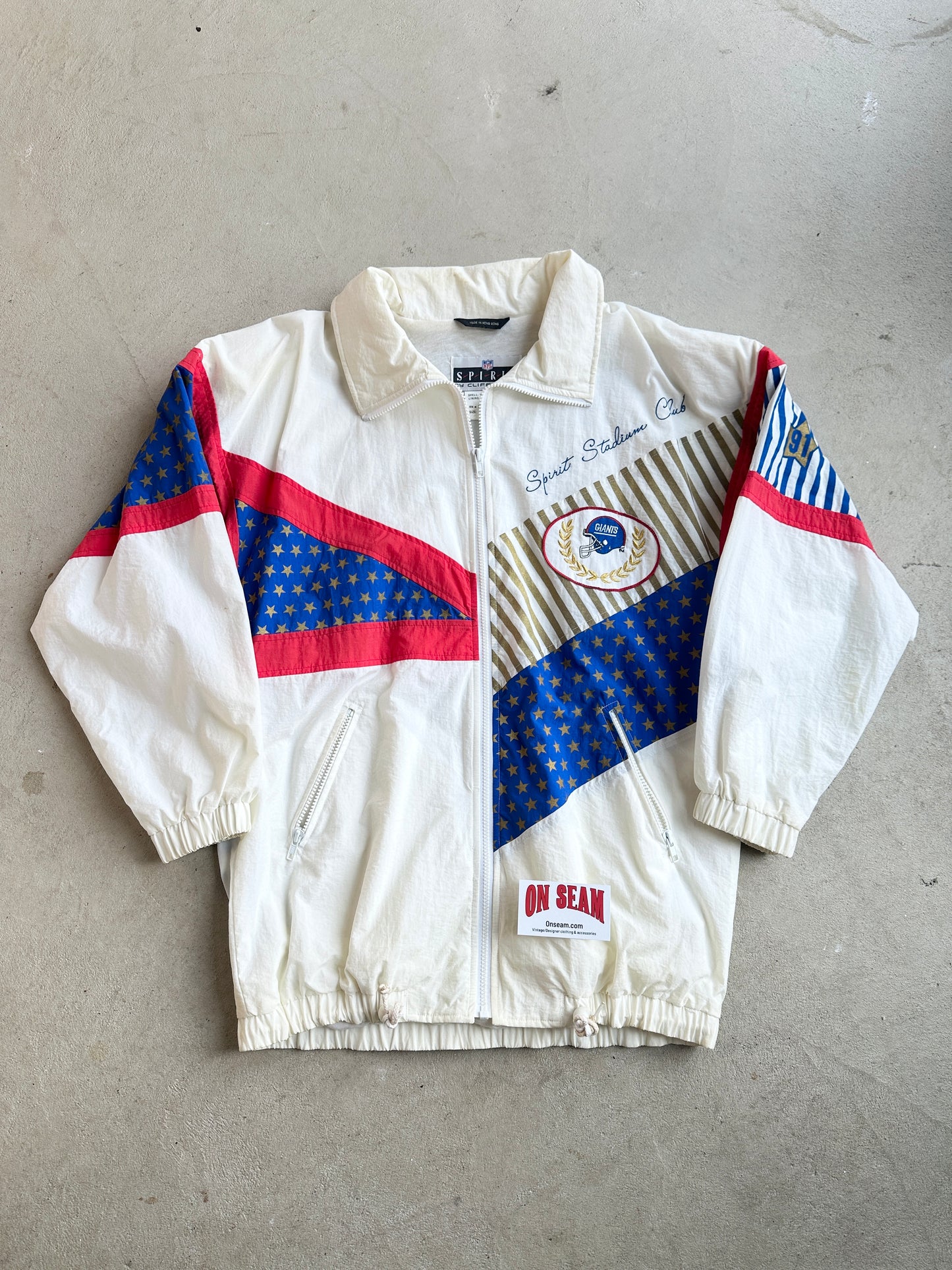 Vintage New York Giants Wind Breaker - M