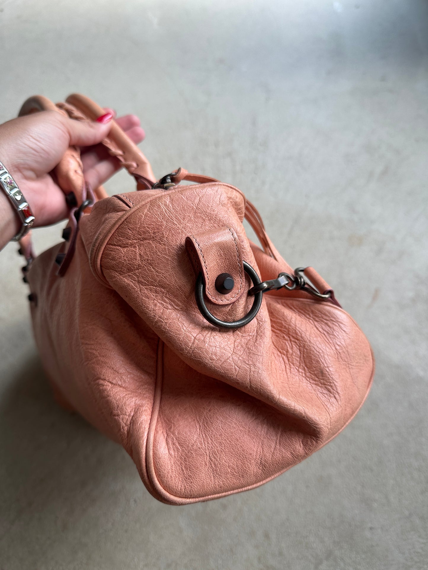 Vintage Balenciaga Peach Twiggy Bag