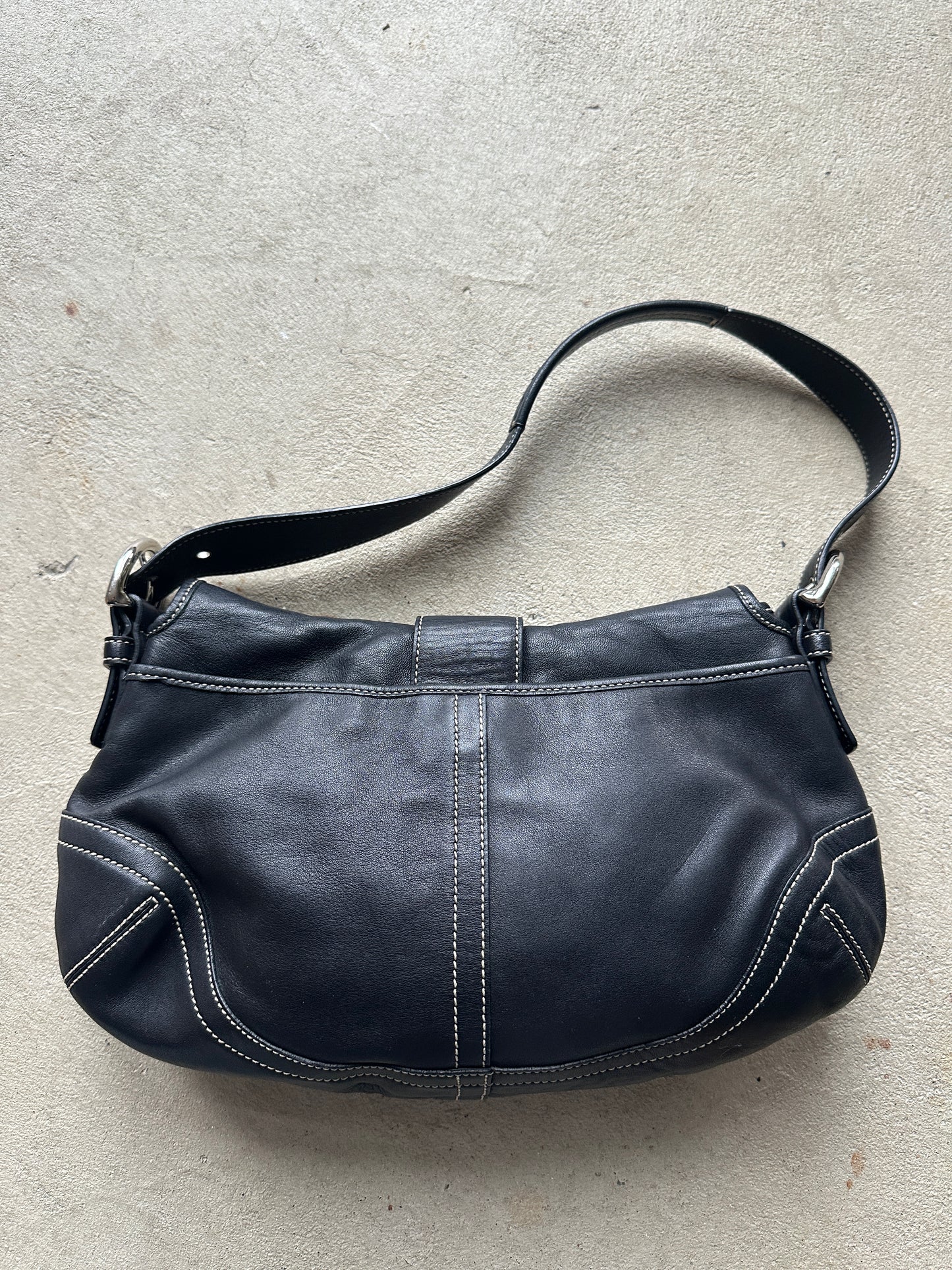 Vintage Coach Black Soho Shoulder Bag