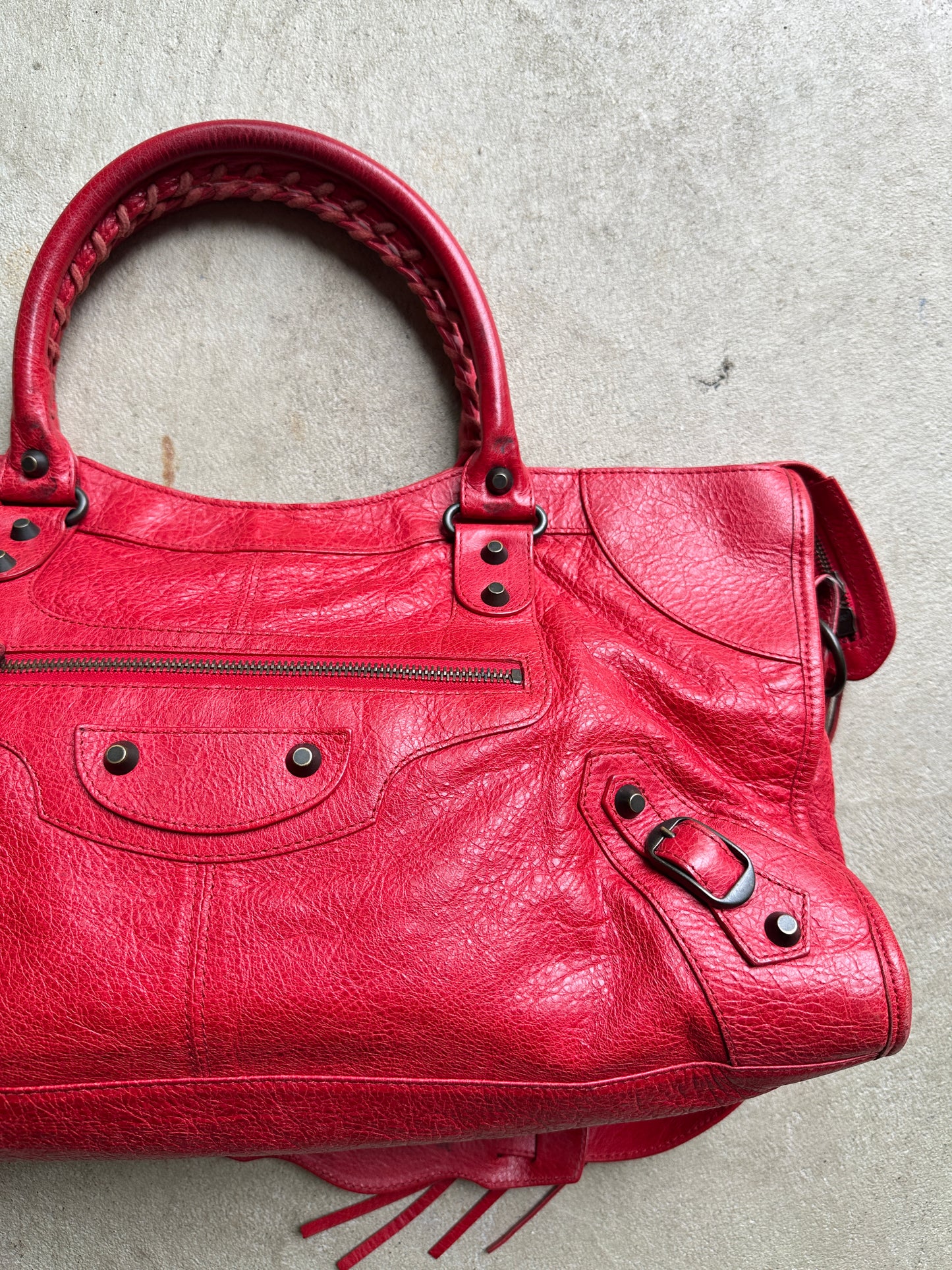 Vintage Balenciaga Red Part Time Bag
