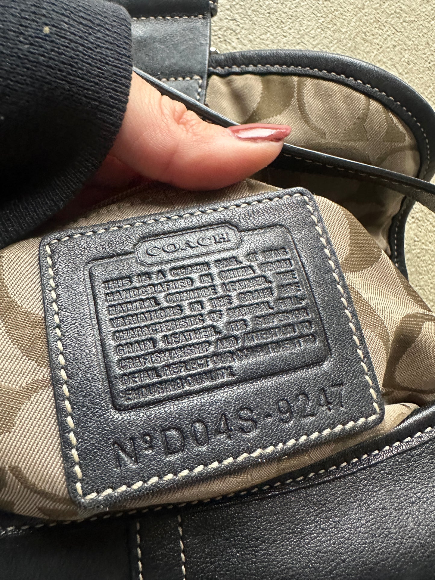 Vintage Coach Black Mini Soho Shoulder Bag