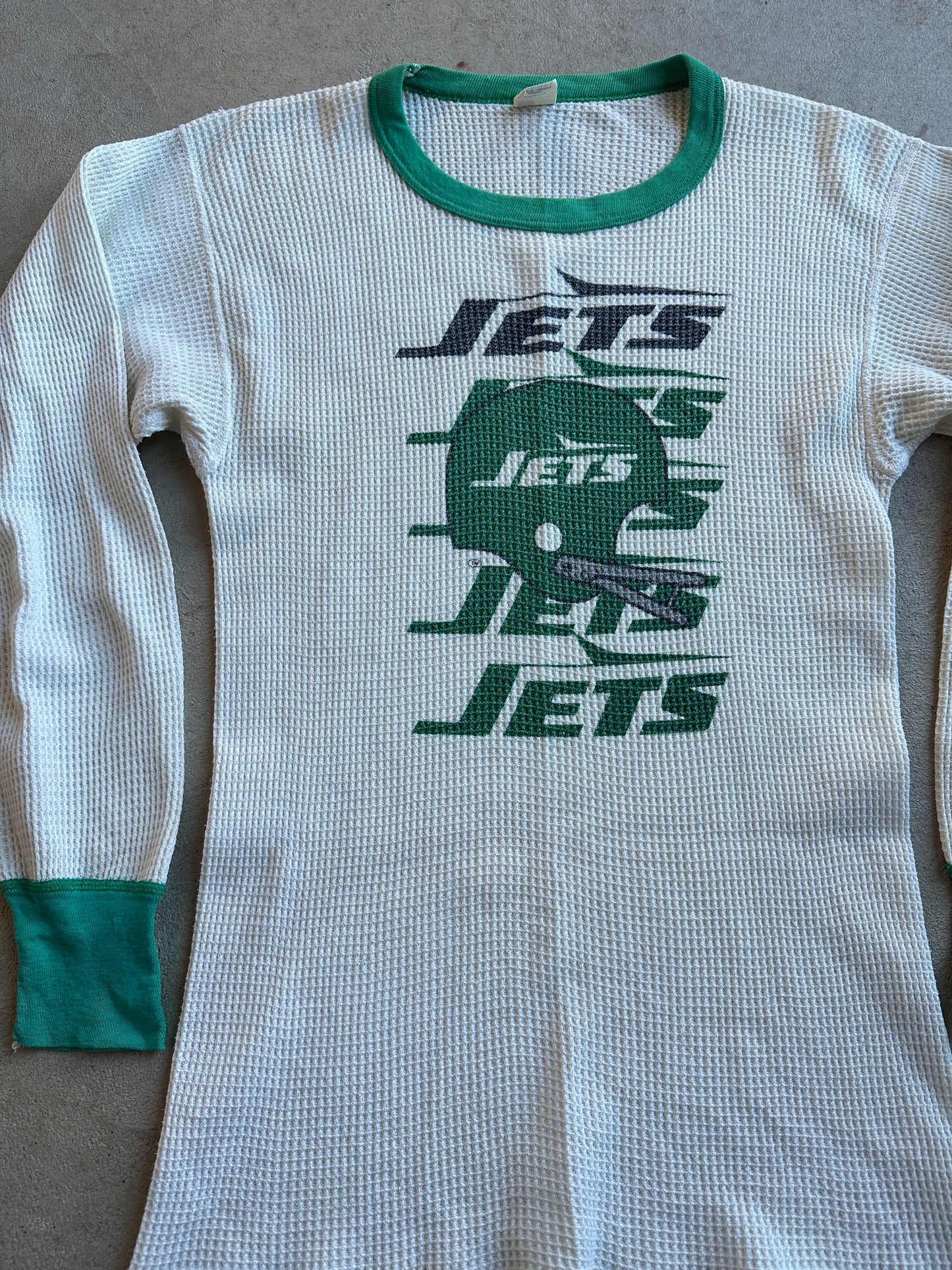 RARE Vintage 70's New York Jets thermal shirt - S