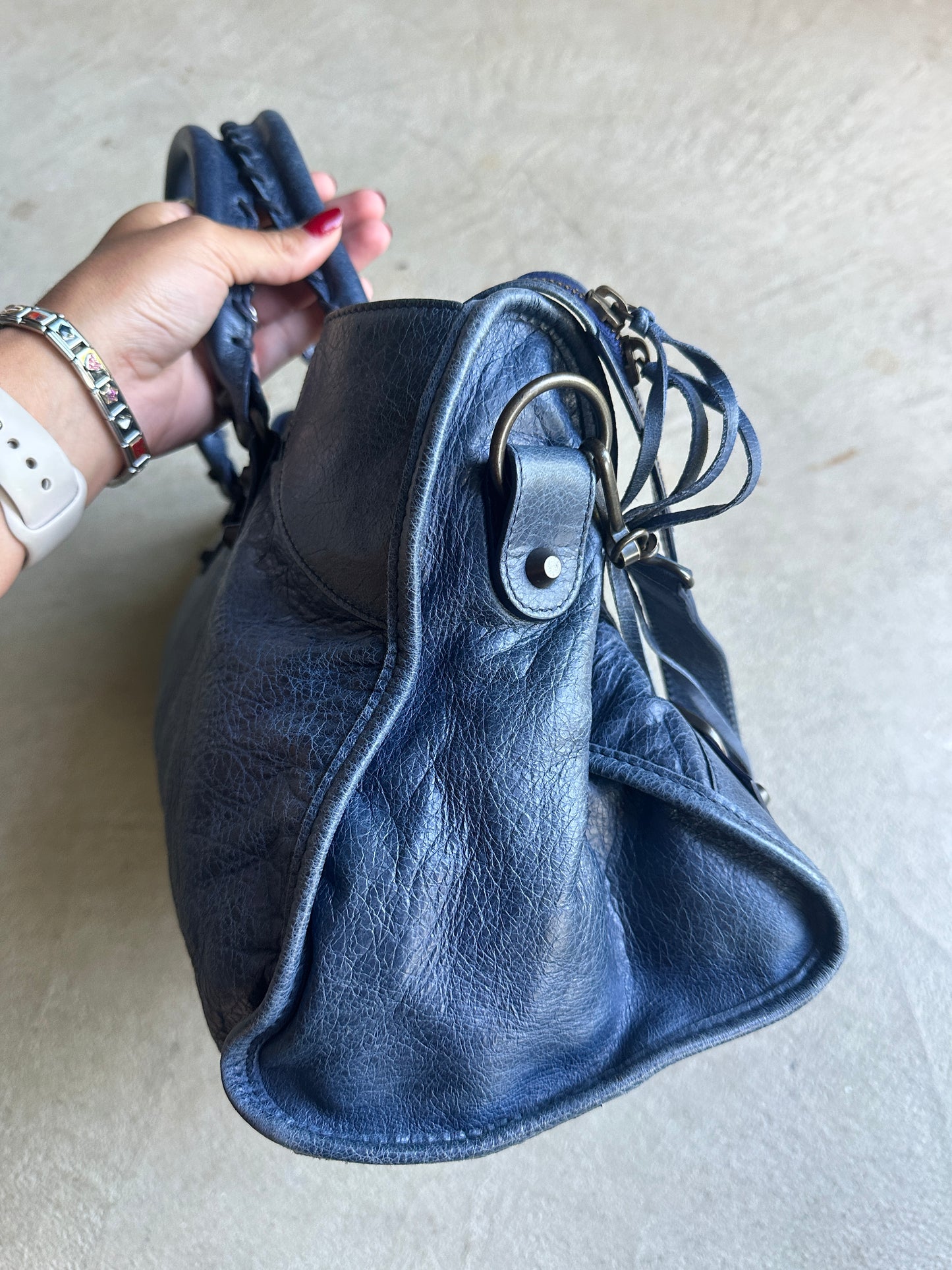 Vintage Balenciaga Blue Part Time Bag