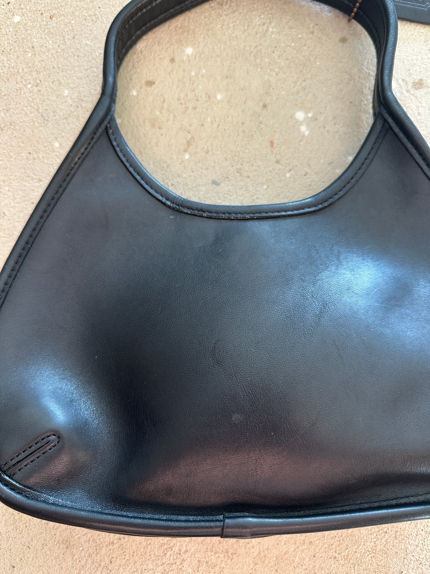 Vintage Coach Mini Ergo Black Shoulder Bag 9027