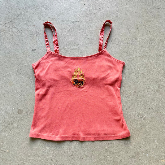 Vintage Women's Harley Davidson Red Top - XL