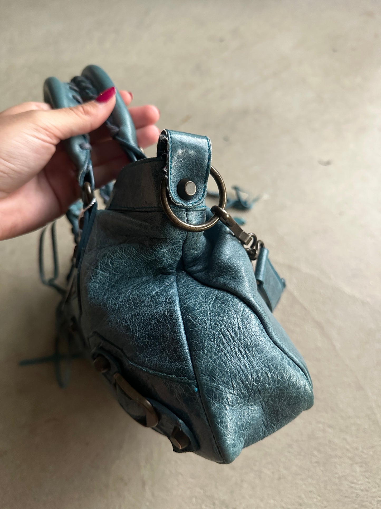 Vintage Balenciaga Blue First (Small City) Bag