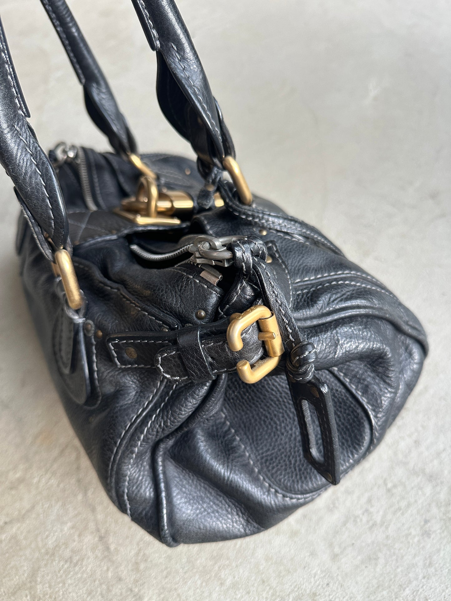 Vintage Black Chloé Paddington Shoulder Bag