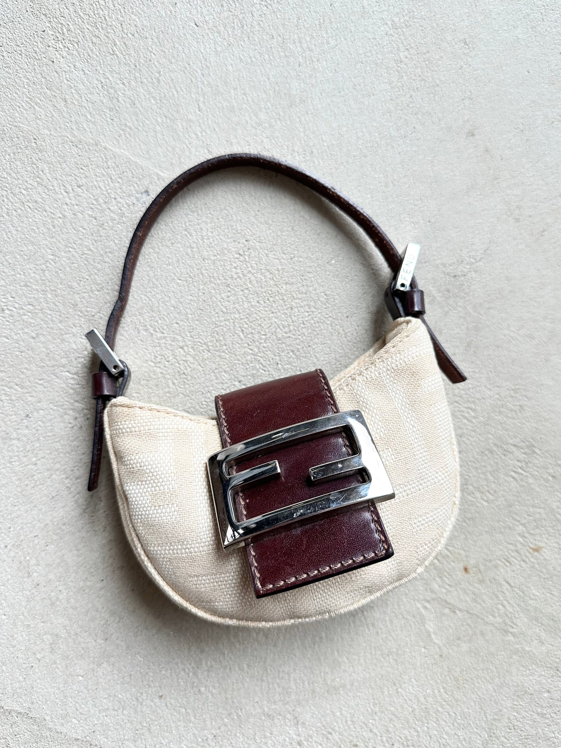 Vintage Fendi Zucca Mini Hand Bag