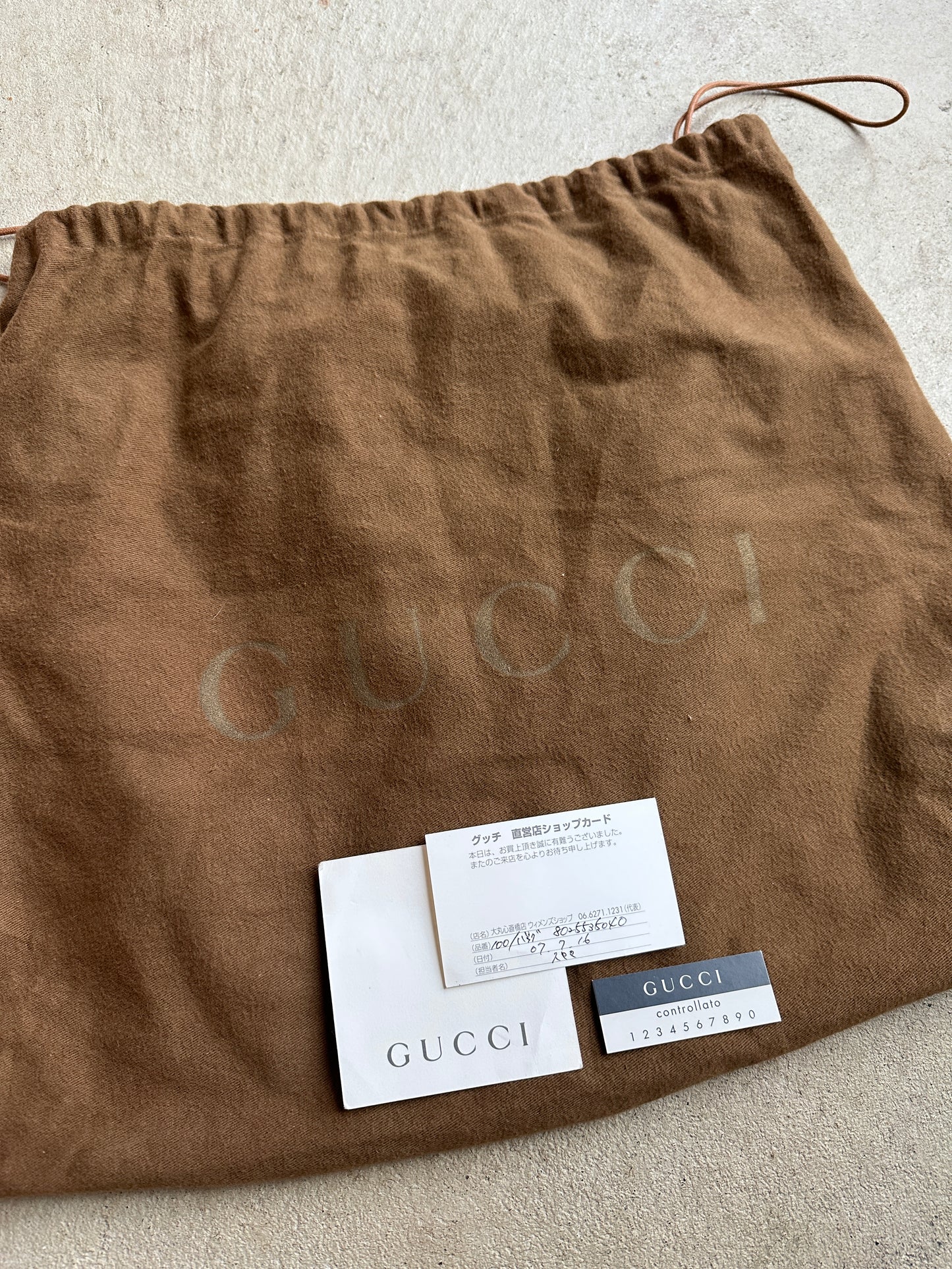 Gucci Brown Leather Abbey Shoulder Bag