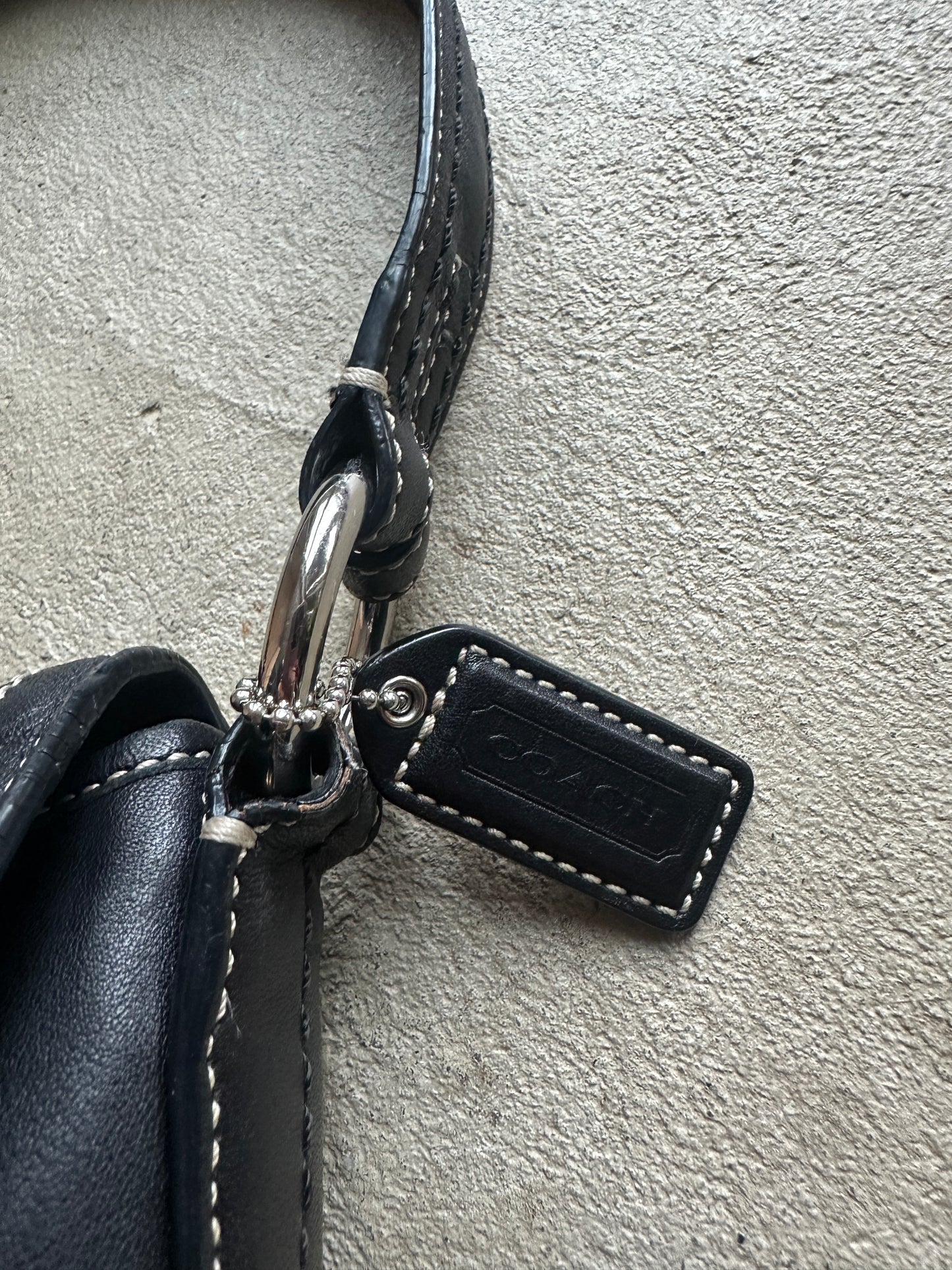 Vintage Coach Black Mini Soho Shoulder Bag