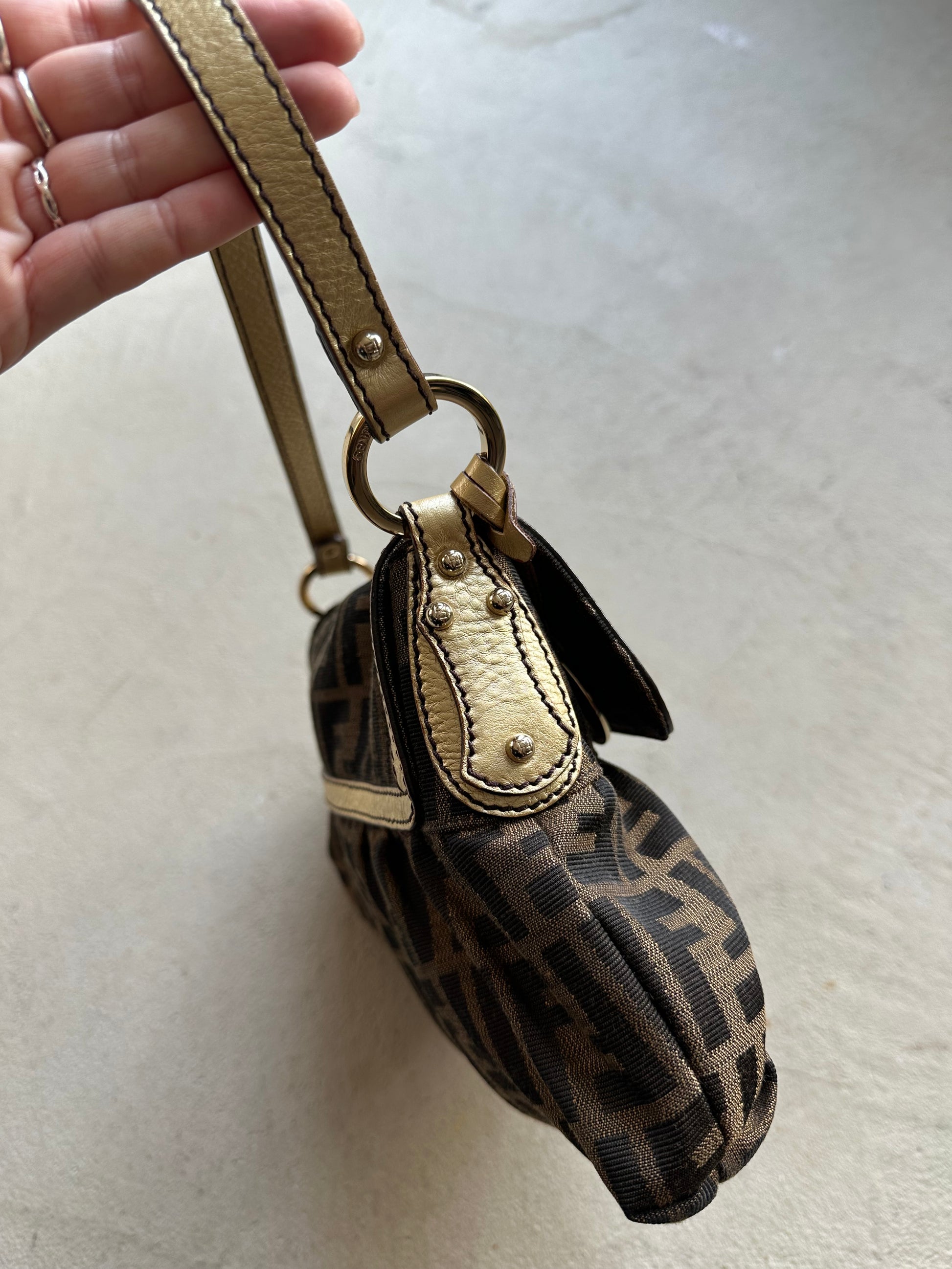 Vintage Fendi Zucca Chef Shoulder Bag
