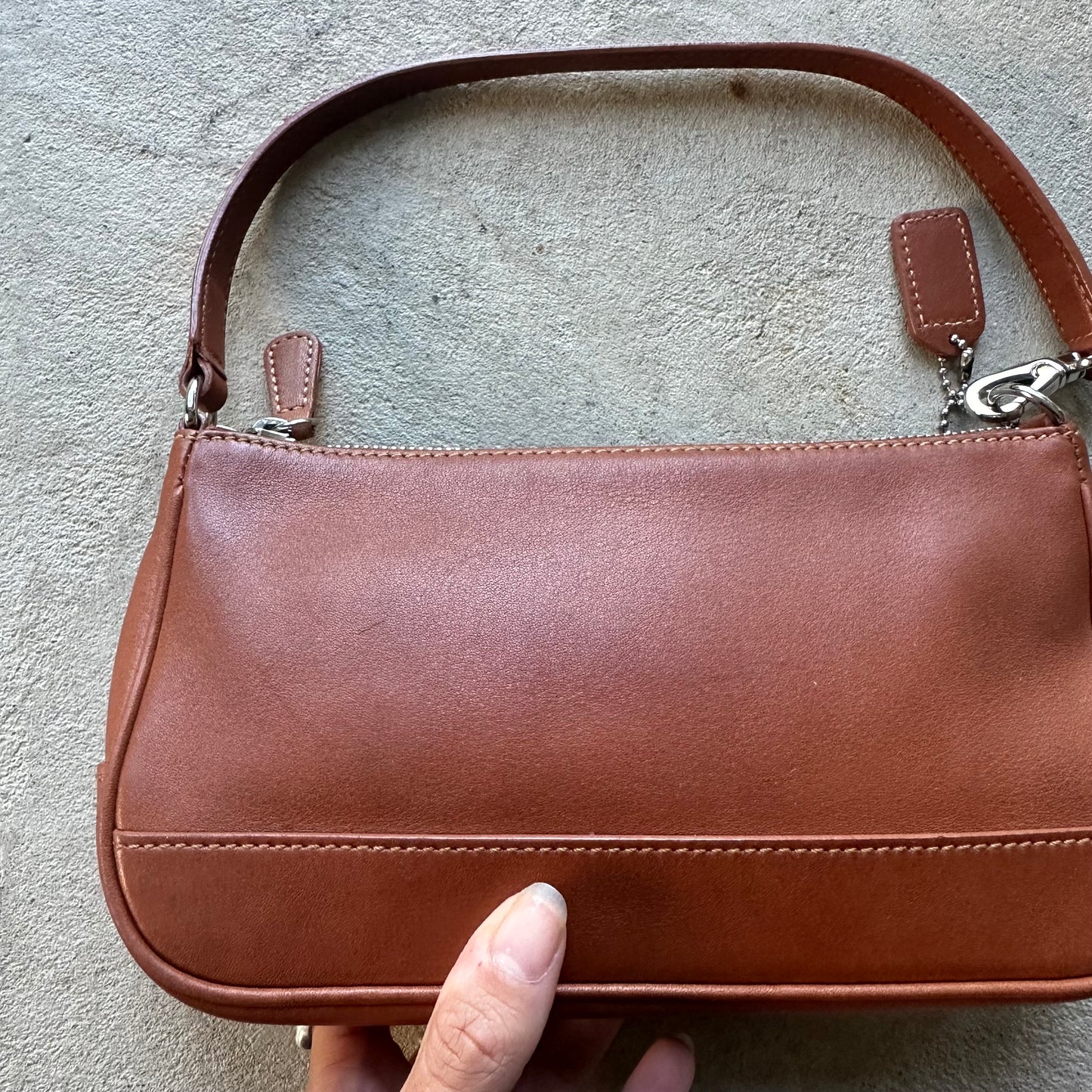 Vintage Y2K Coach Demi Brown Leather Shoulder Bag