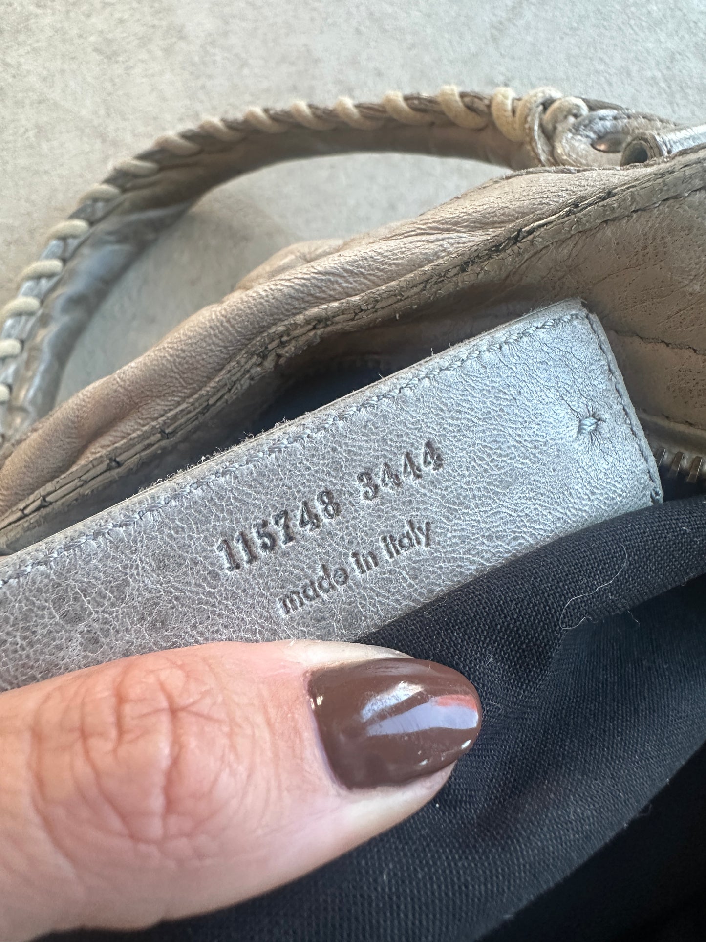 Vintage Grey Balenciaga City Bag