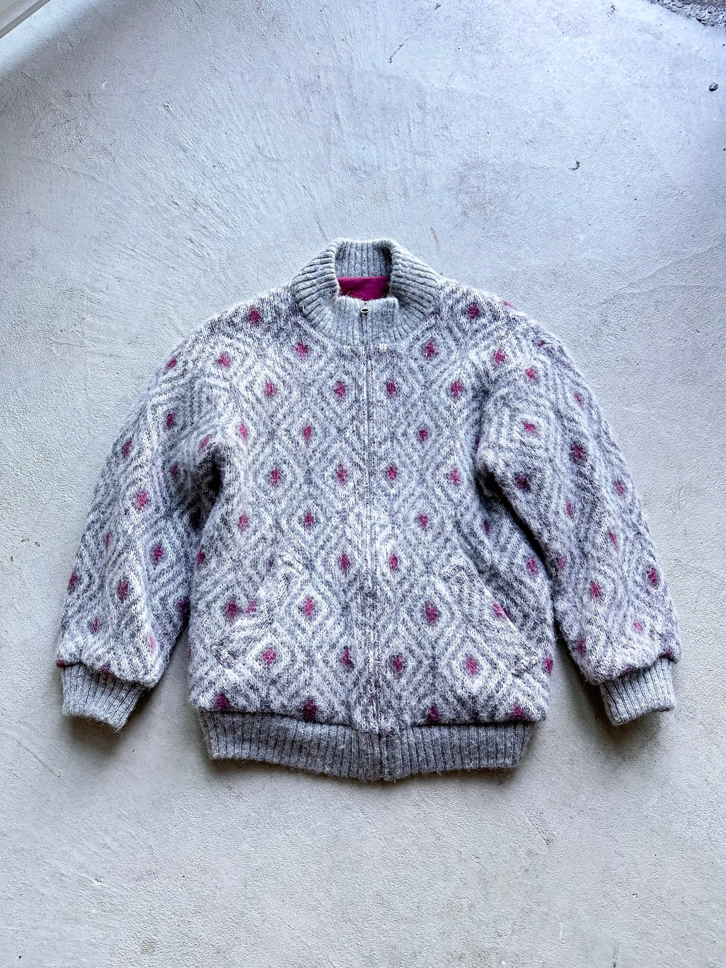 Vintage Woman’s Reversible Fleece Bomber