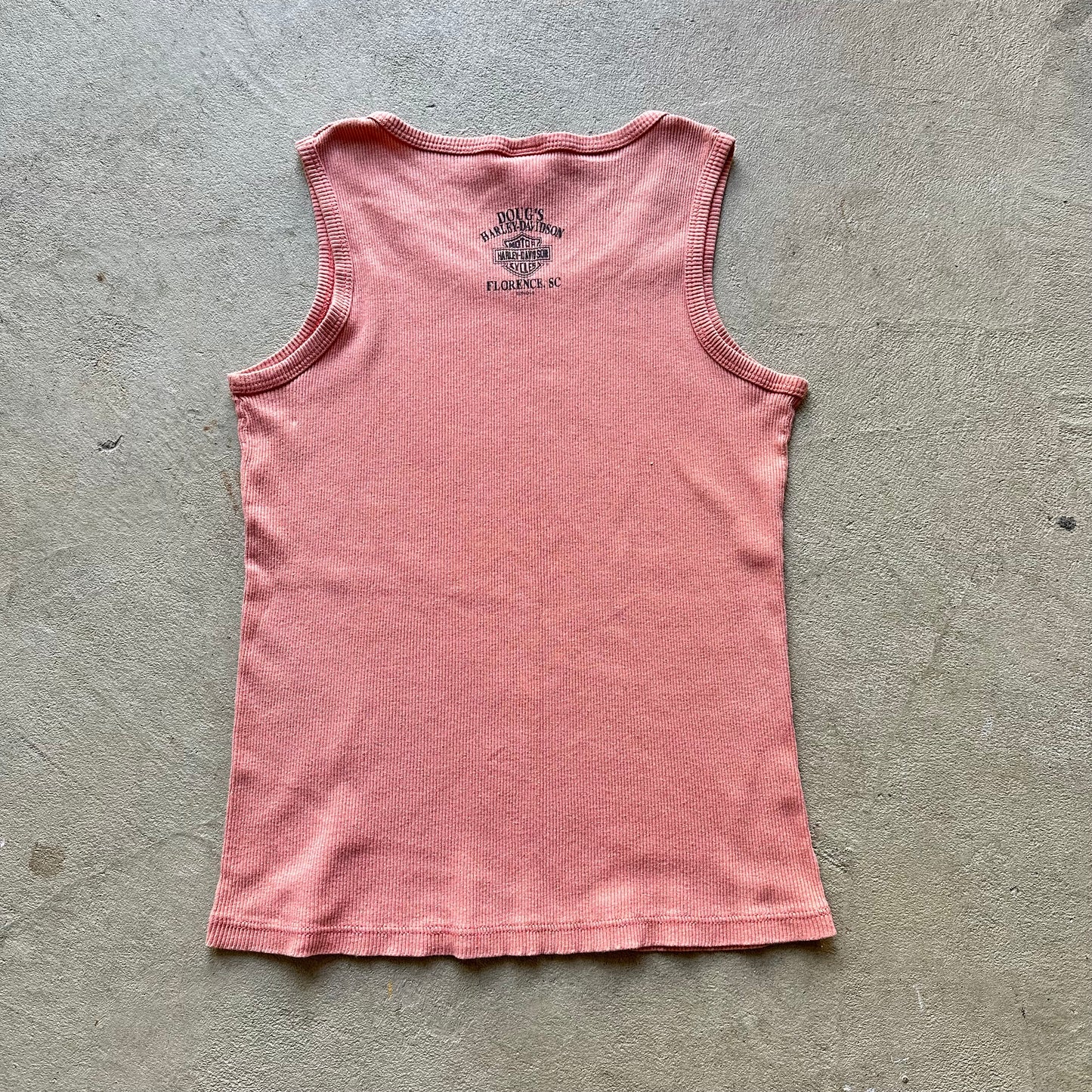 Vintage Women's Harley Davidson Peach Top - XL