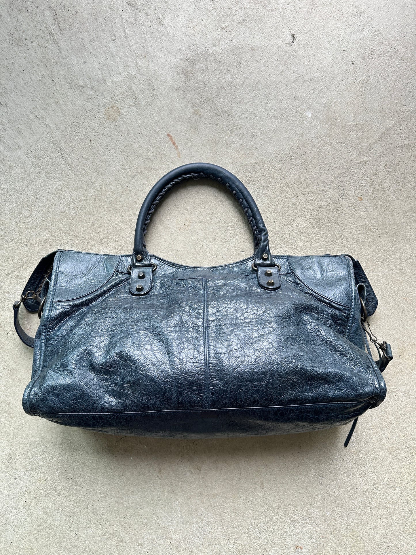 Vintage Balenciaga Dark Navy Part Time Bag