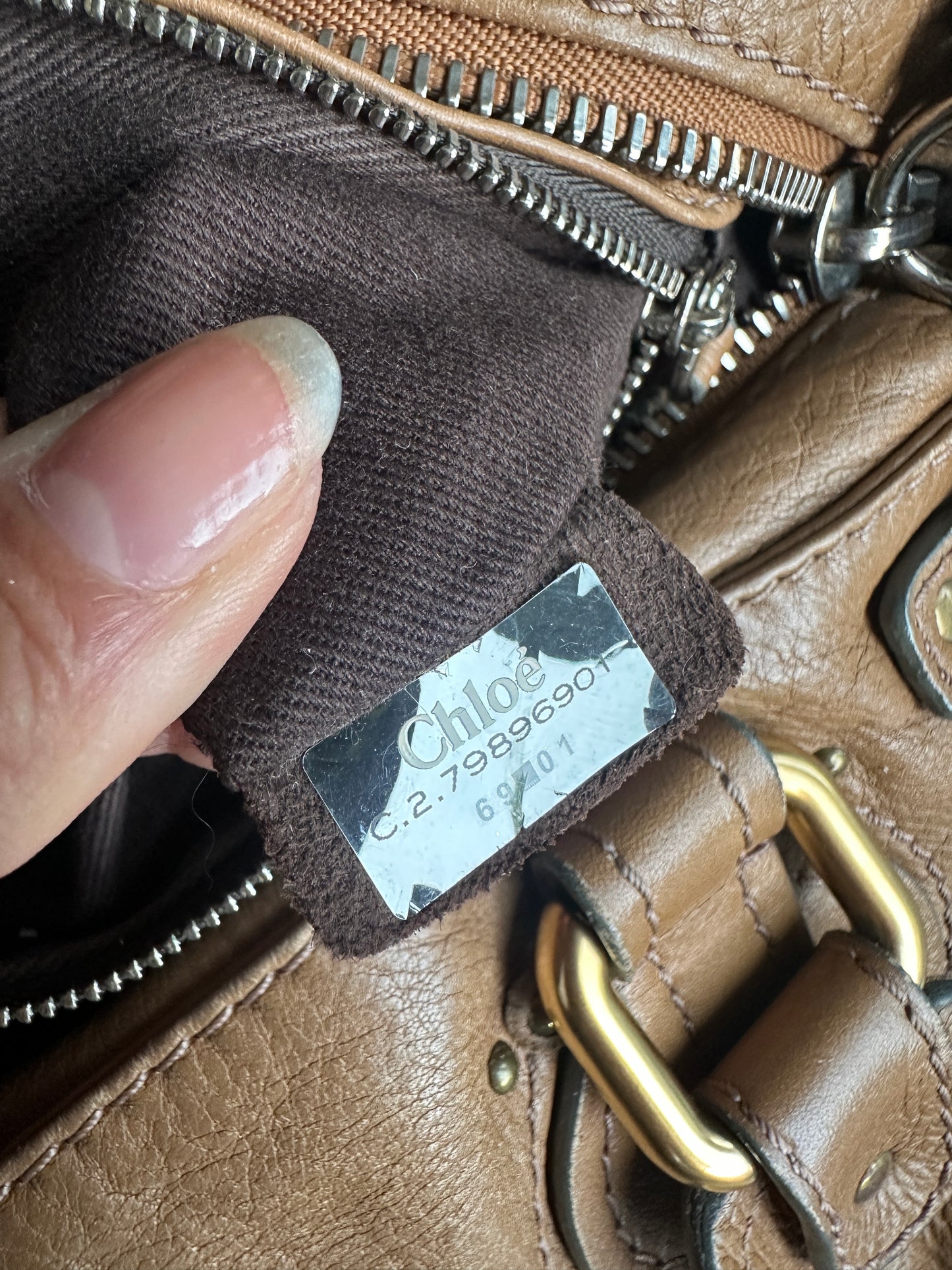 Vintage Tan Chloé Paddington Shoulder Bag