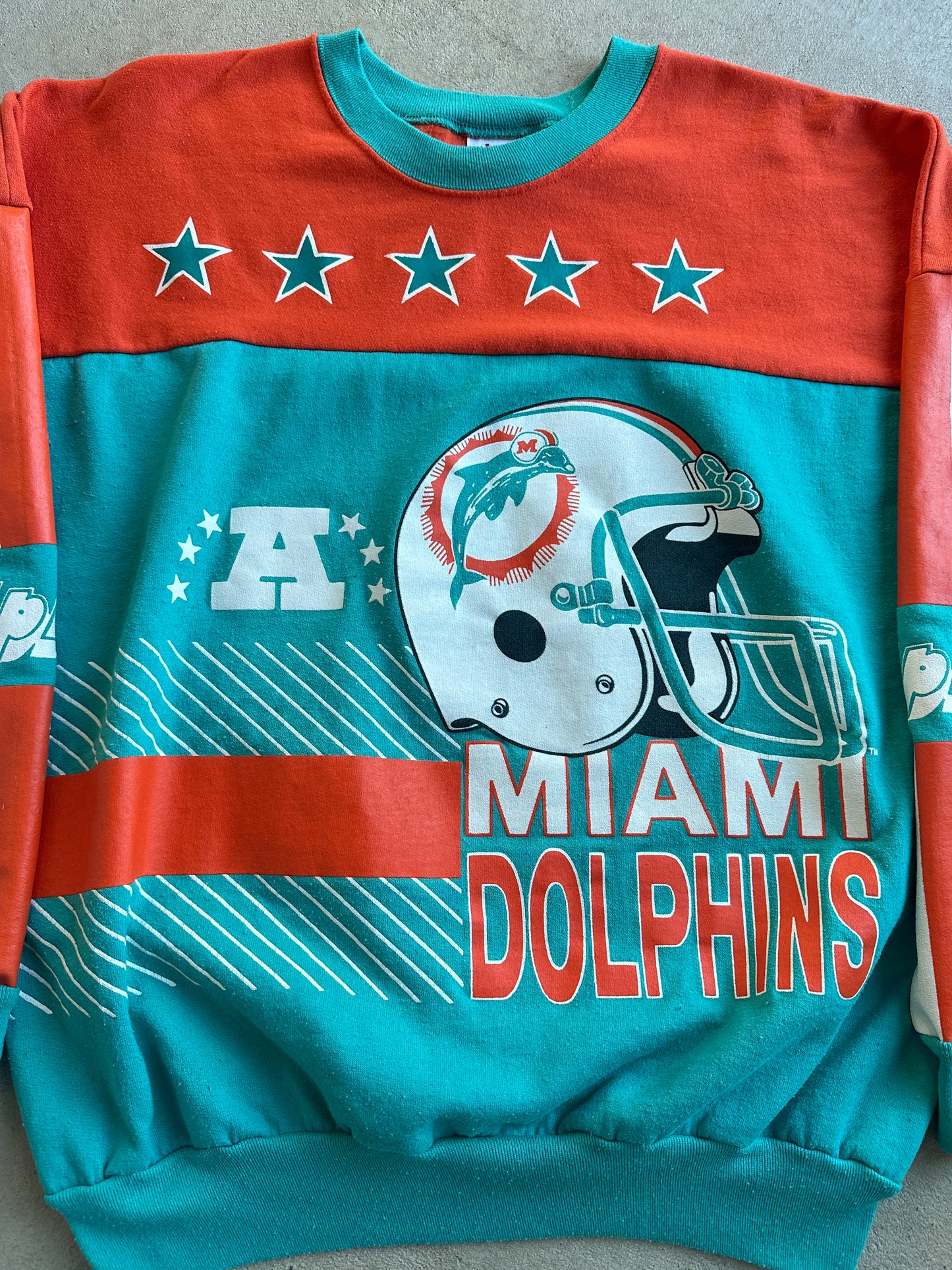 Rare Vintage 80's Miami Dolphins Sweatshirt - M