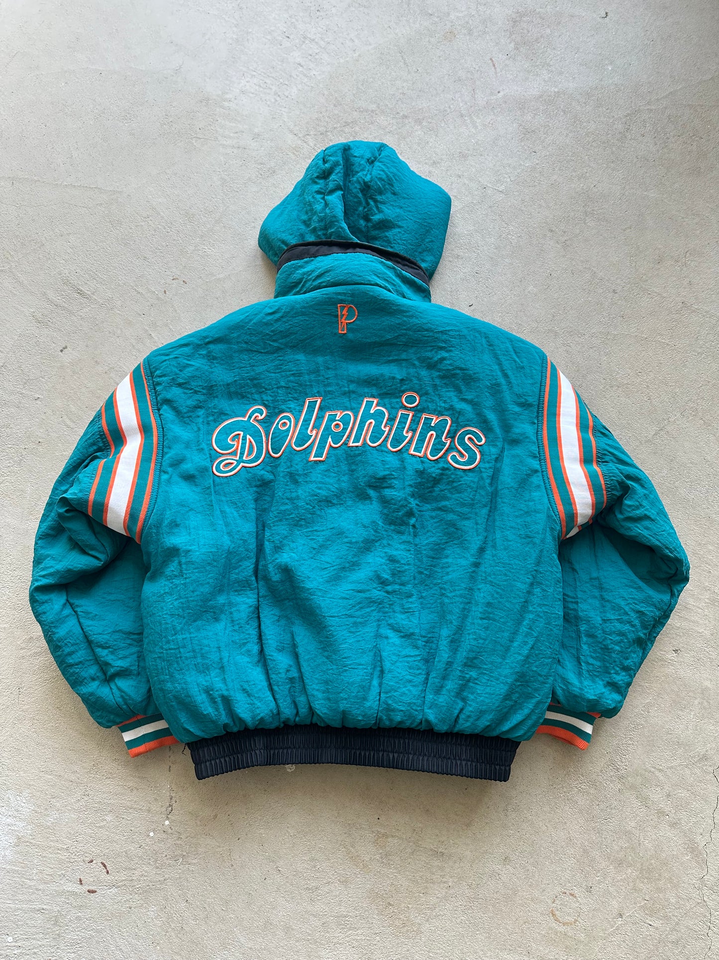 Vintage NFL Miami Dolphins Reversible Puffer Jacket - L