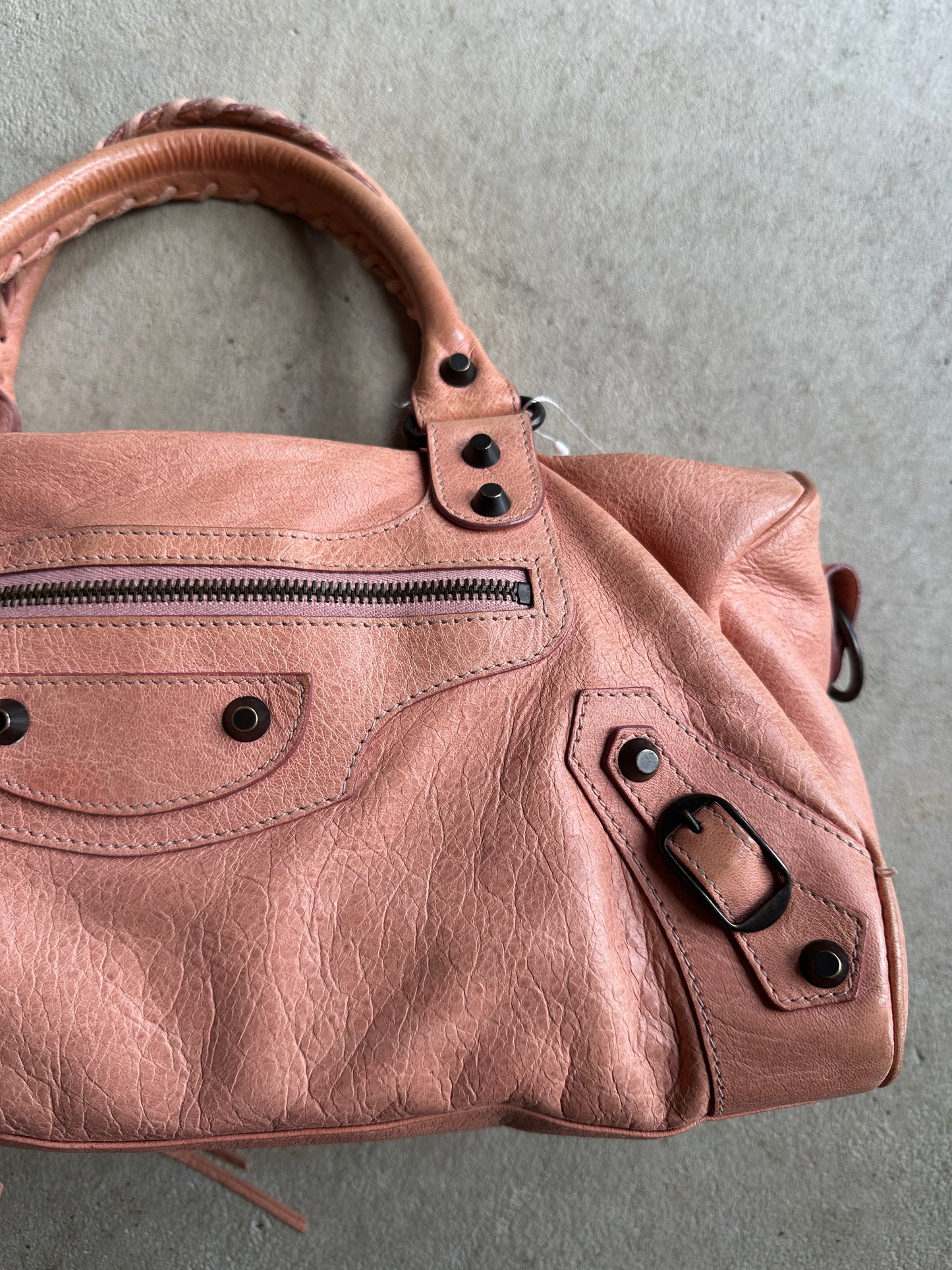 Vintage Balenciaga Peach Twiggy Bag